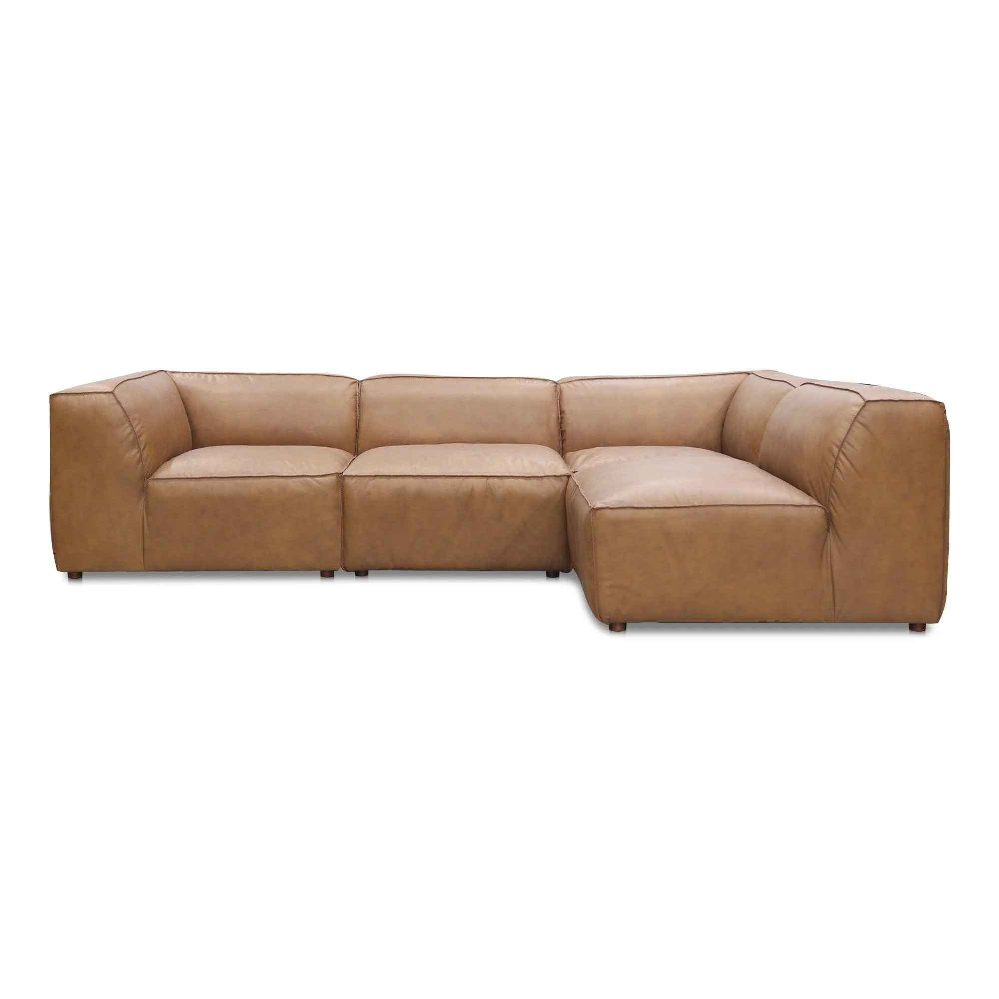 Form Signature Modular Sectional Sonoran Tan Leather - Remutear