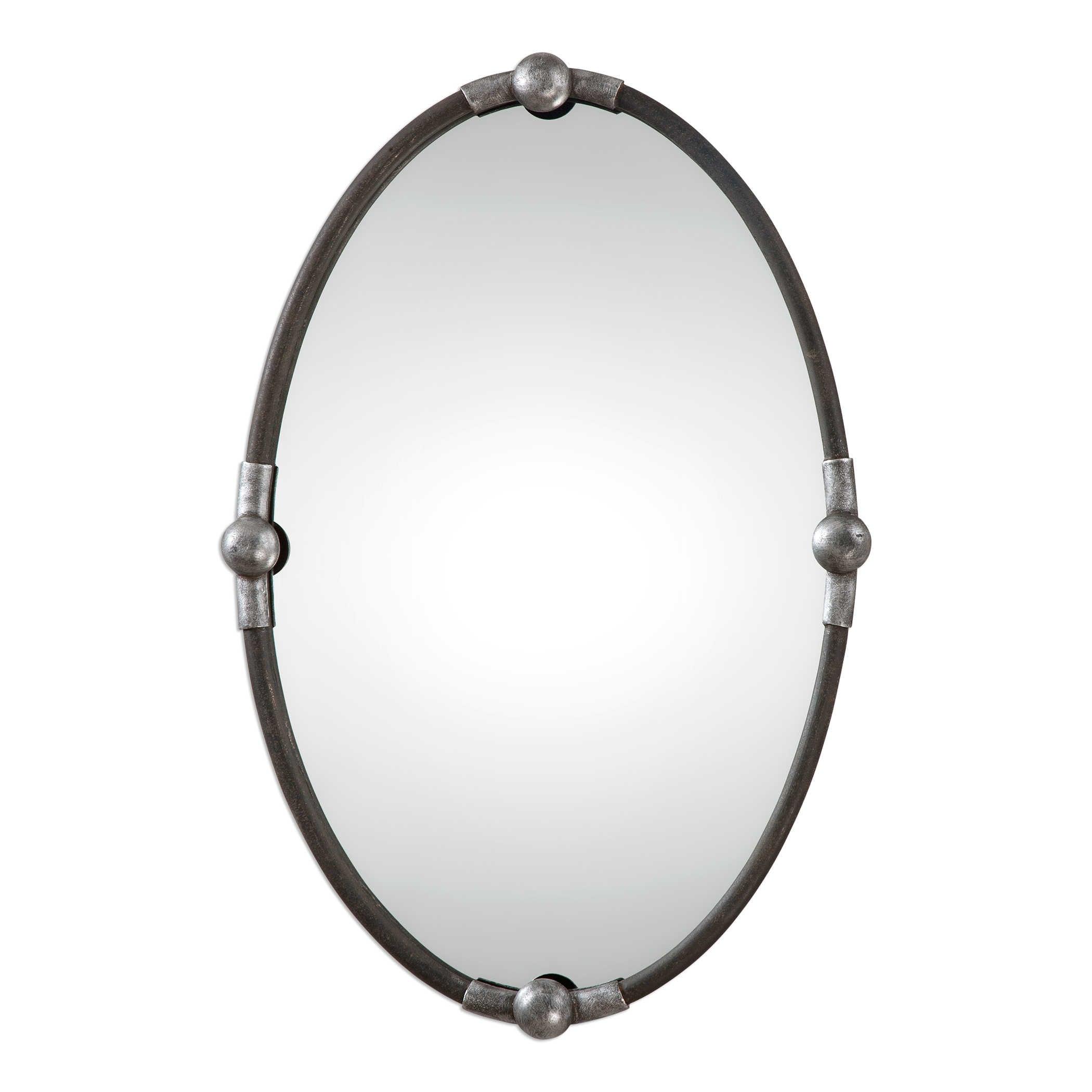 CARRICK BLACK OVAL MIRROR - Remutear