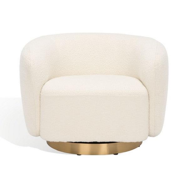 BERNARD BOUCLE SWIVEL ACCENT CHAIR - Remutear