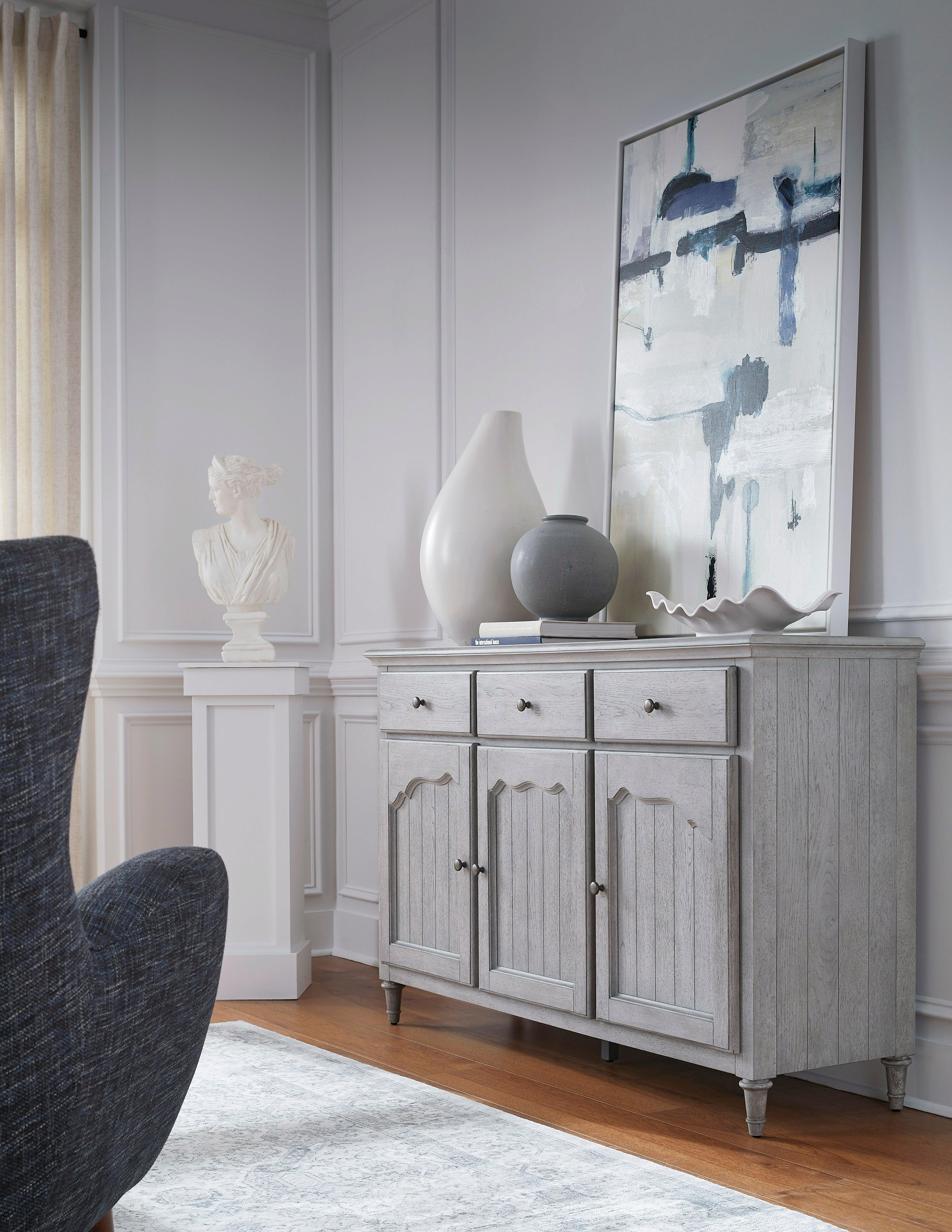 3-Door Credenza with Storage Drawers - Remutear