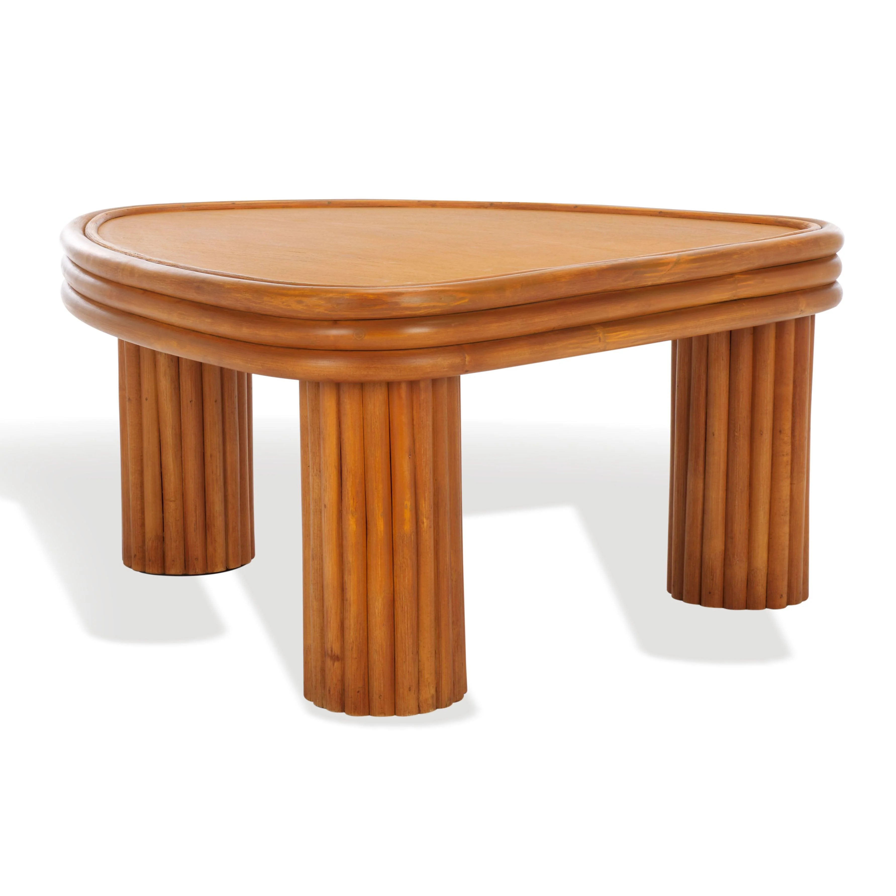 BAYARD RATTAN TRIANGLE COFFEE TABLE - Remutear