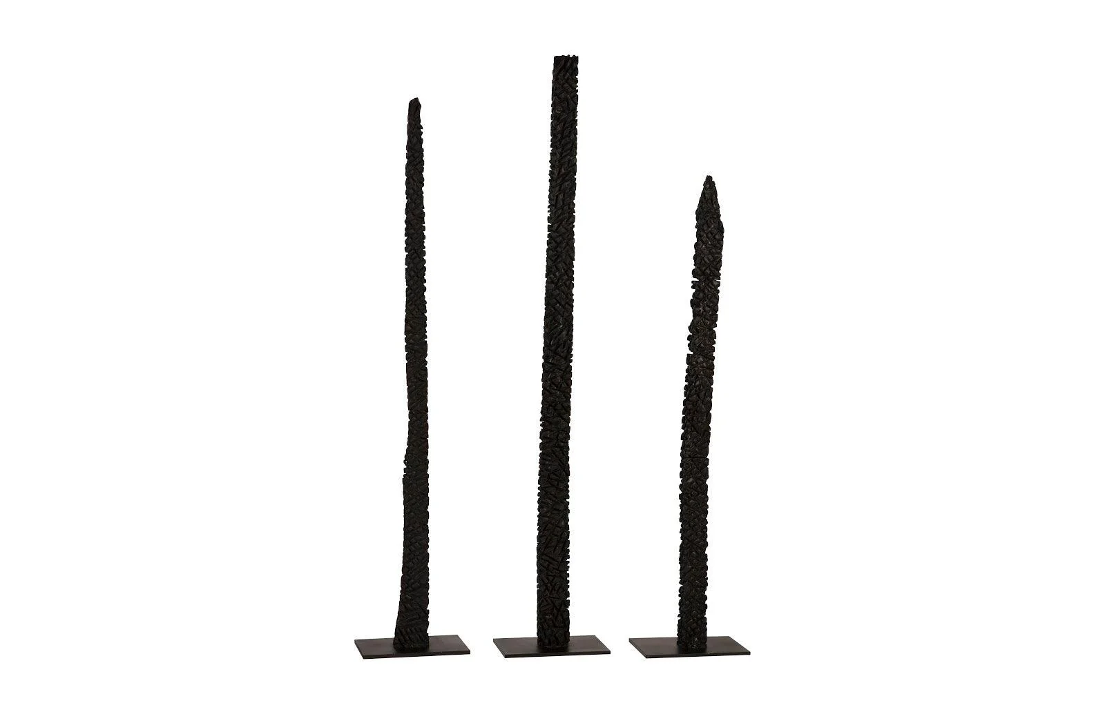 Post Set of 3, Metal Base, Burnt - Remutear