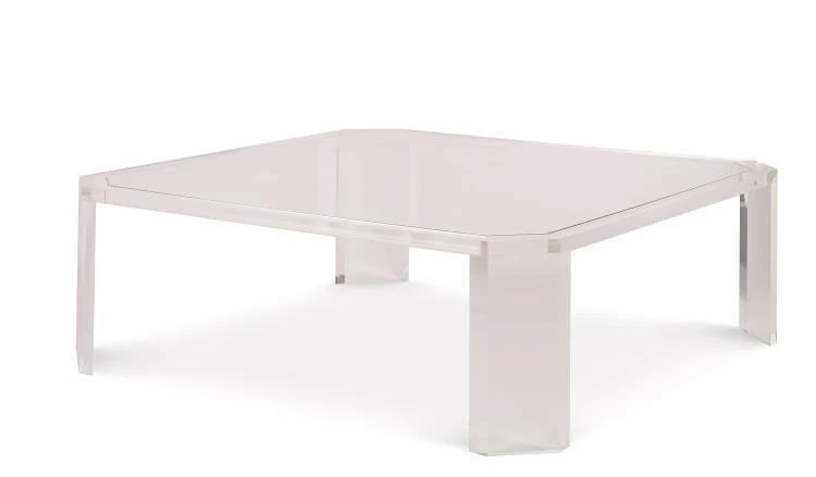 Thomas O'Brien Phoenix Coffee Table - Glass Top - Remutear