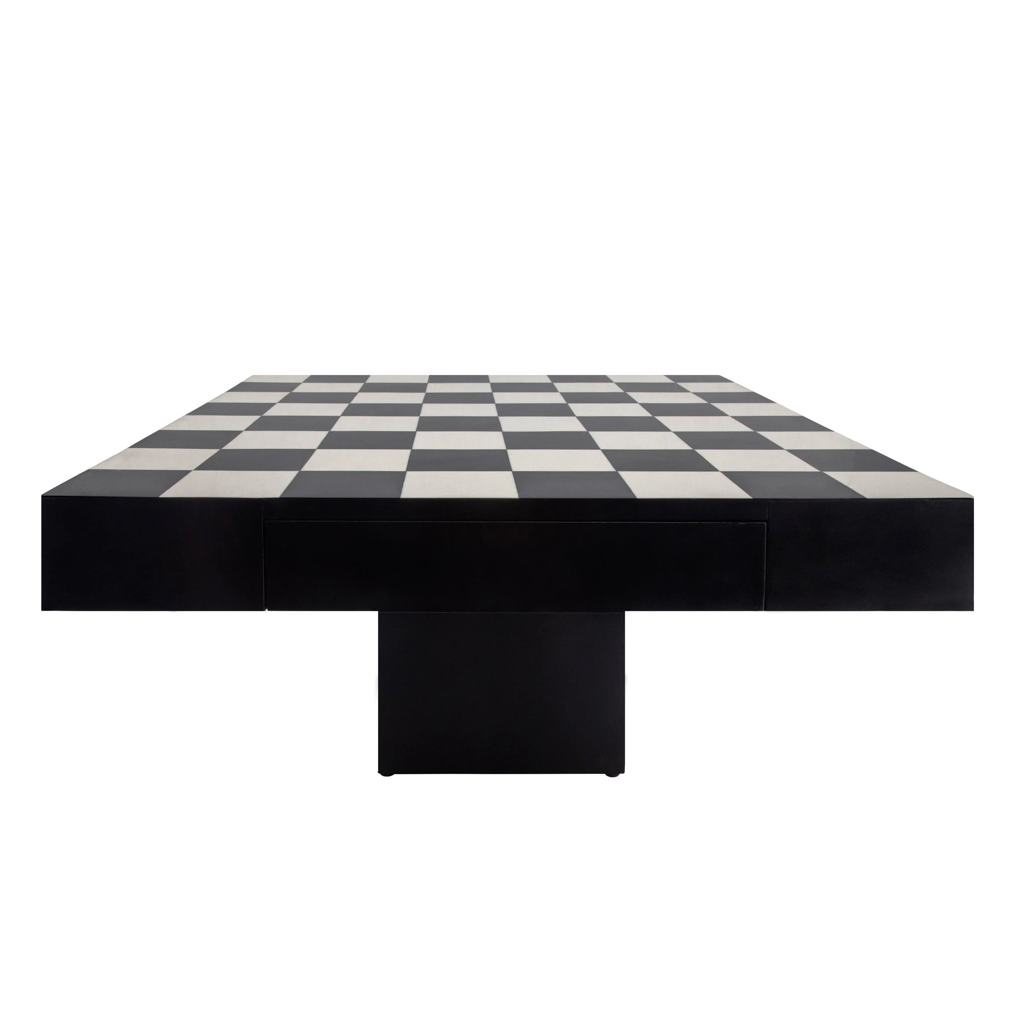 32x32 Resin Chess Set, Black/white - Remutear