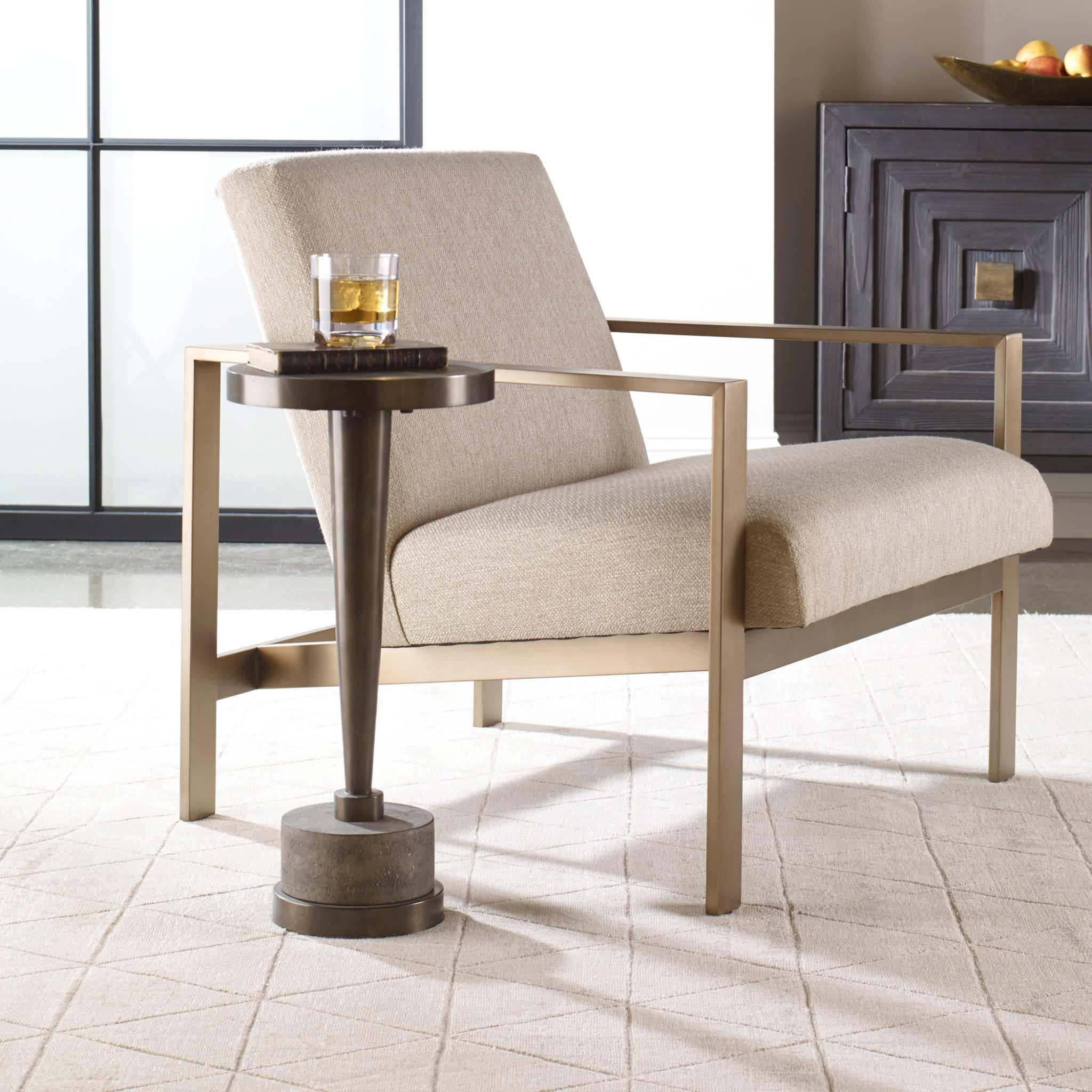 MASIKA BRONZE ACCENT TABLE - Remutear