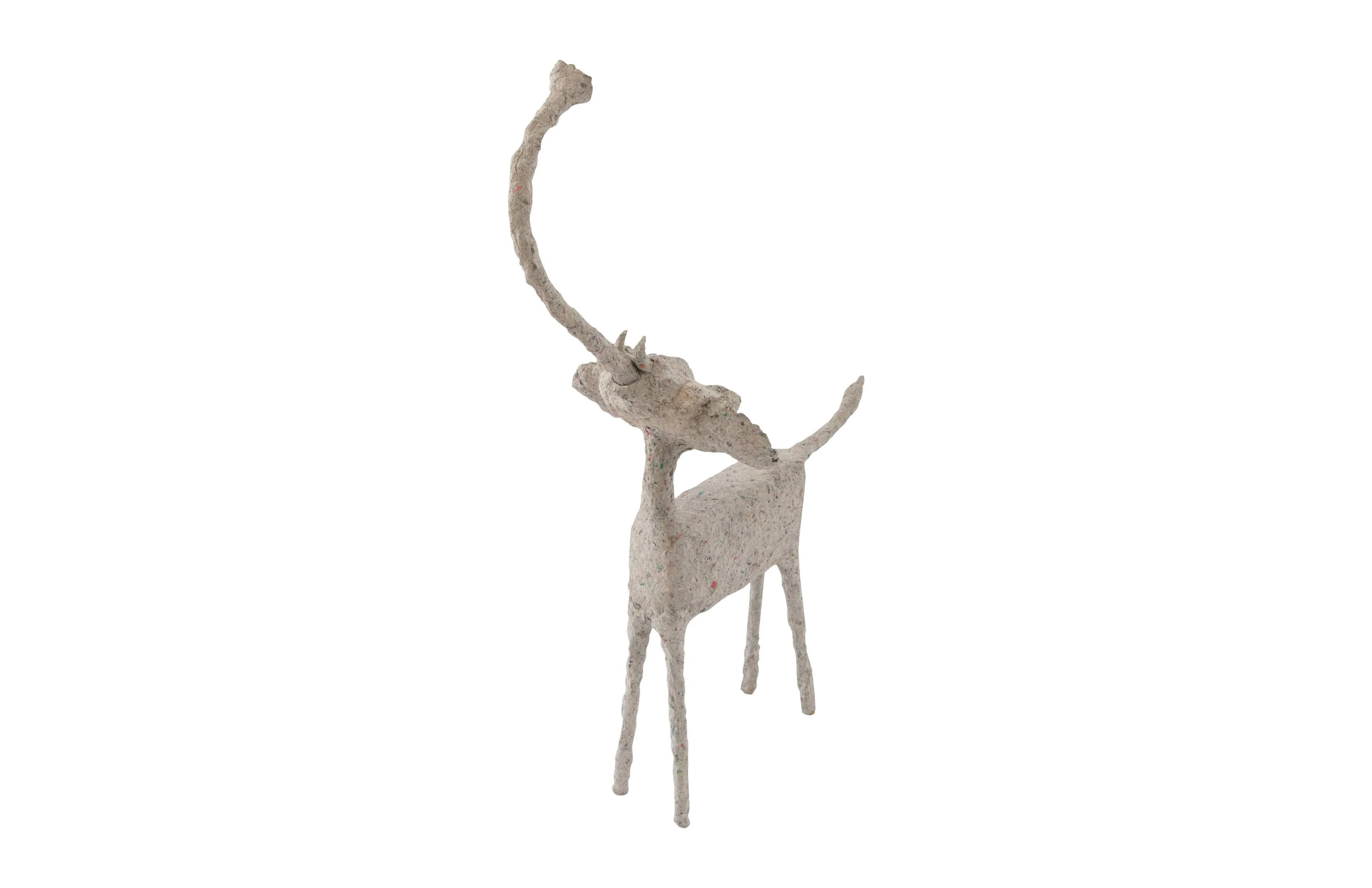 Elephant, Sculpted Animal, Trunk Up, Paper Mache - Remutear