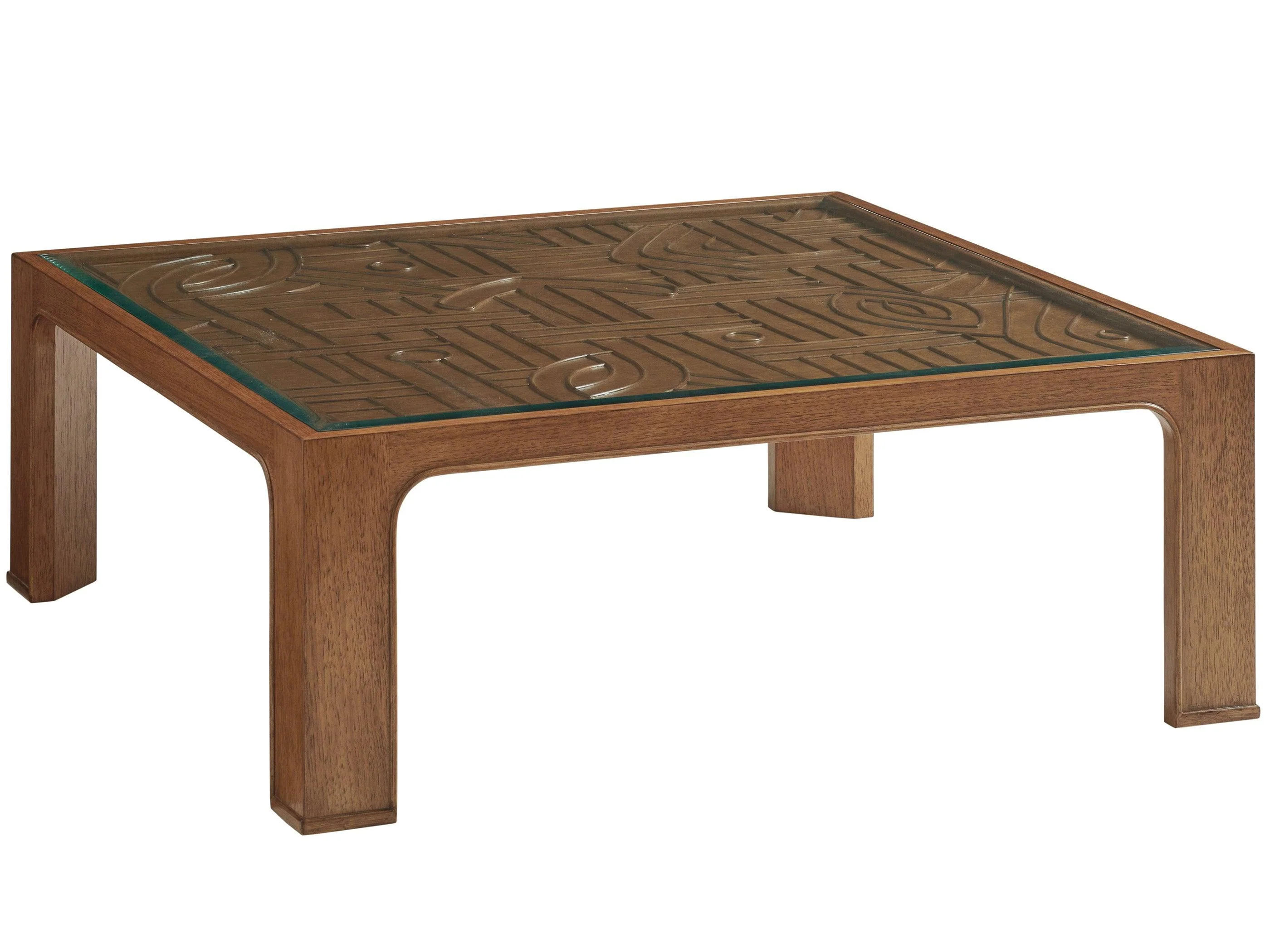 Palm Desert Redford Square Rattan Cocktail Table - Remutear