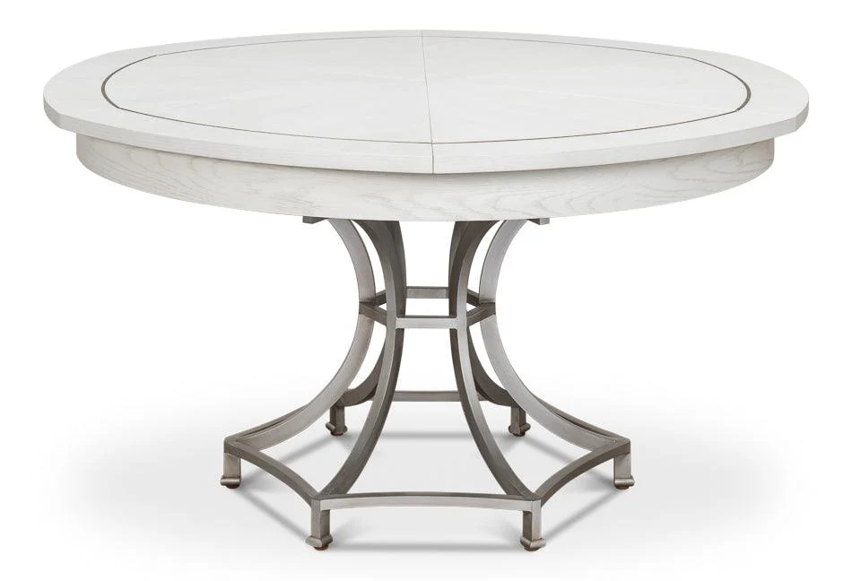 Sunset Jupe Dining Tbl Med Working White - Remutear