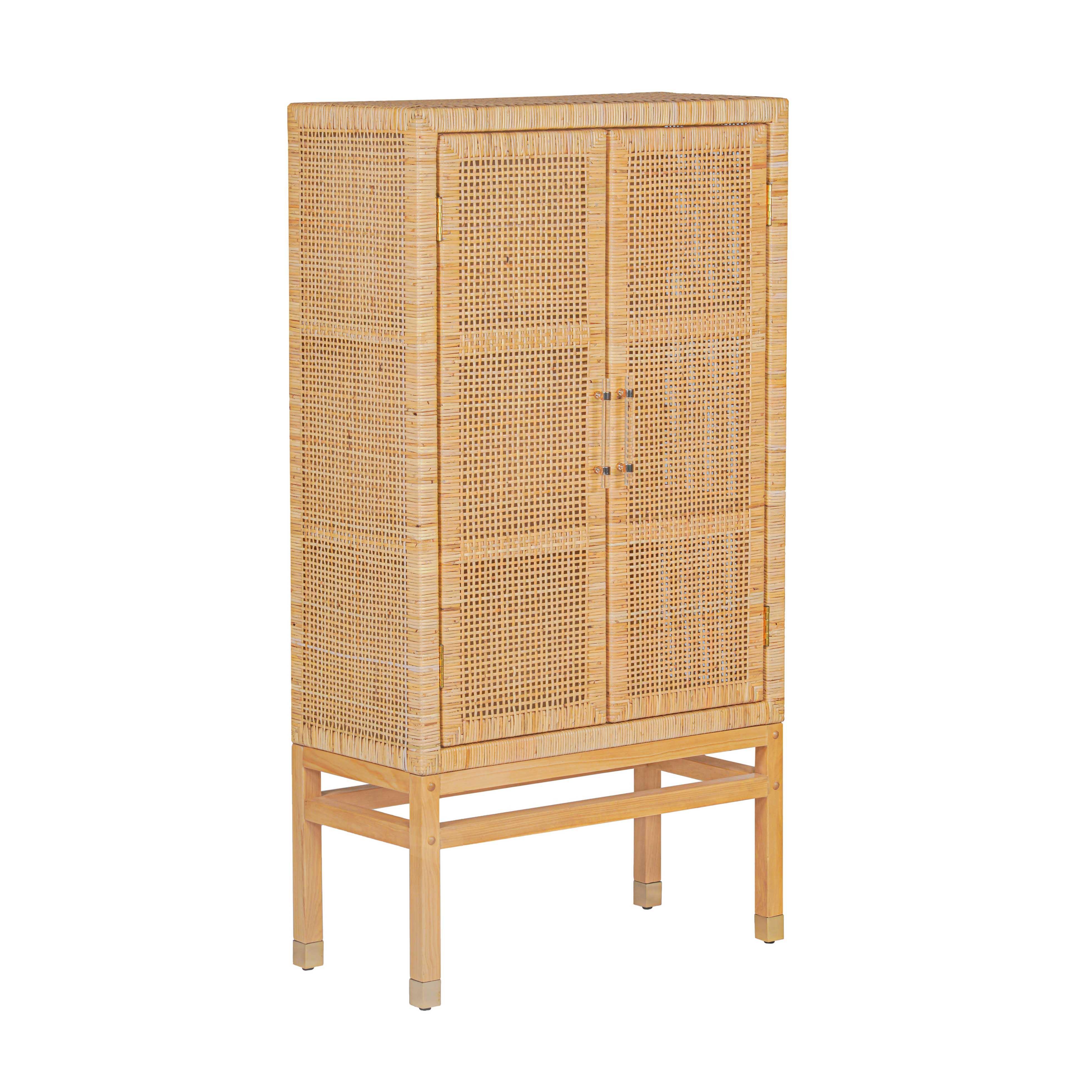 Amara Natural Woven Rattan Cabinet - Remutear