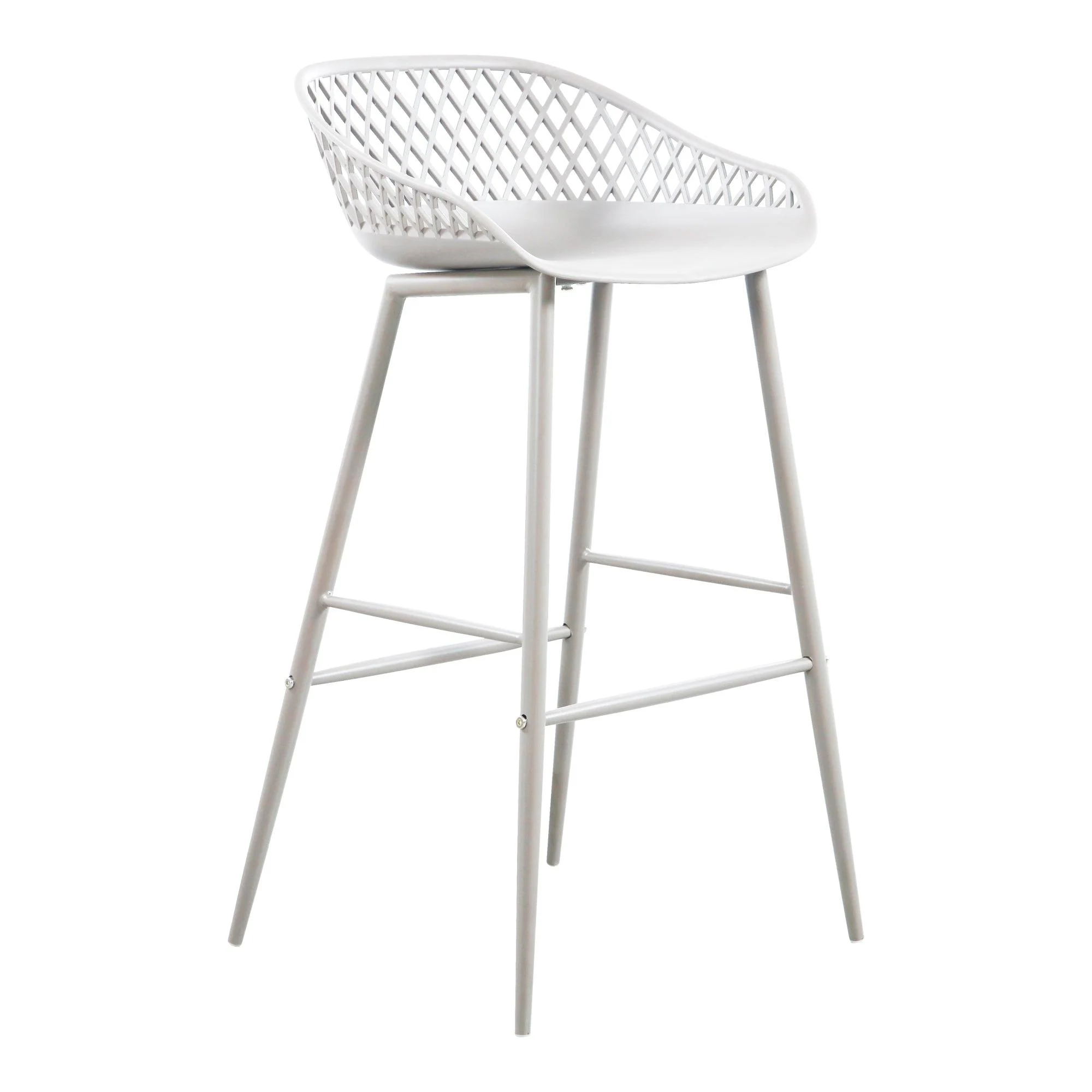 Piazza Outdoor Barstool White - Set Of Two - Remutear
