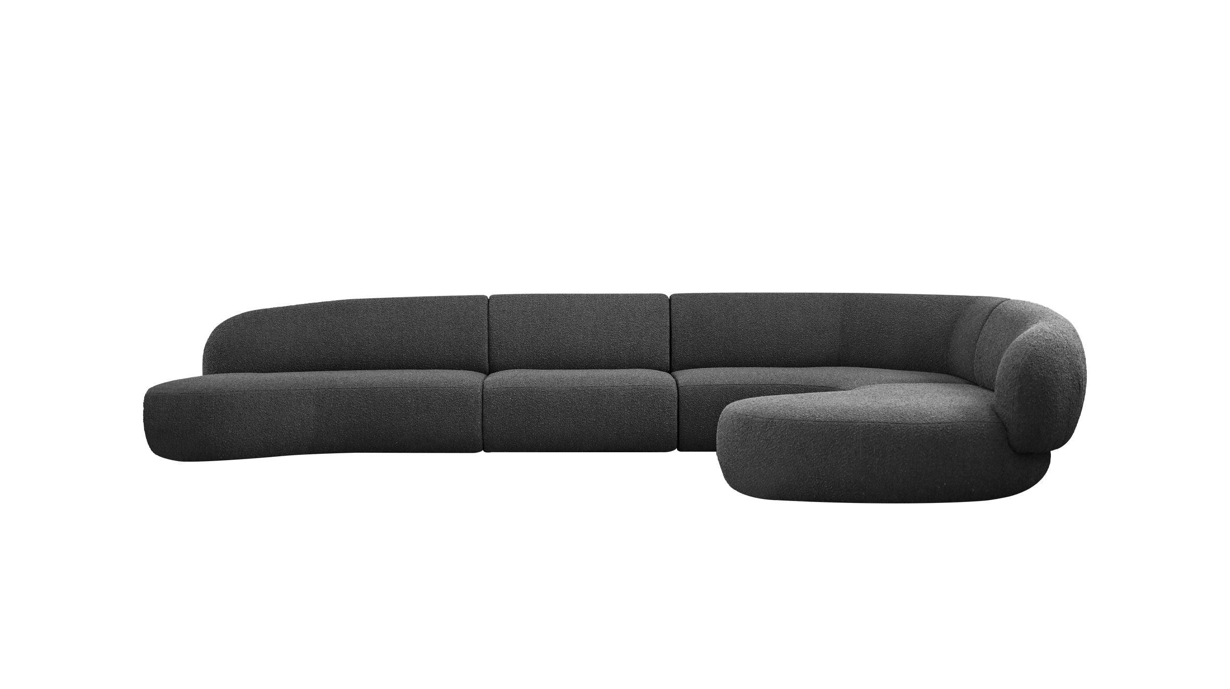 MORITZ Sectional 4-Piece Chaise Facing Right - Remutear