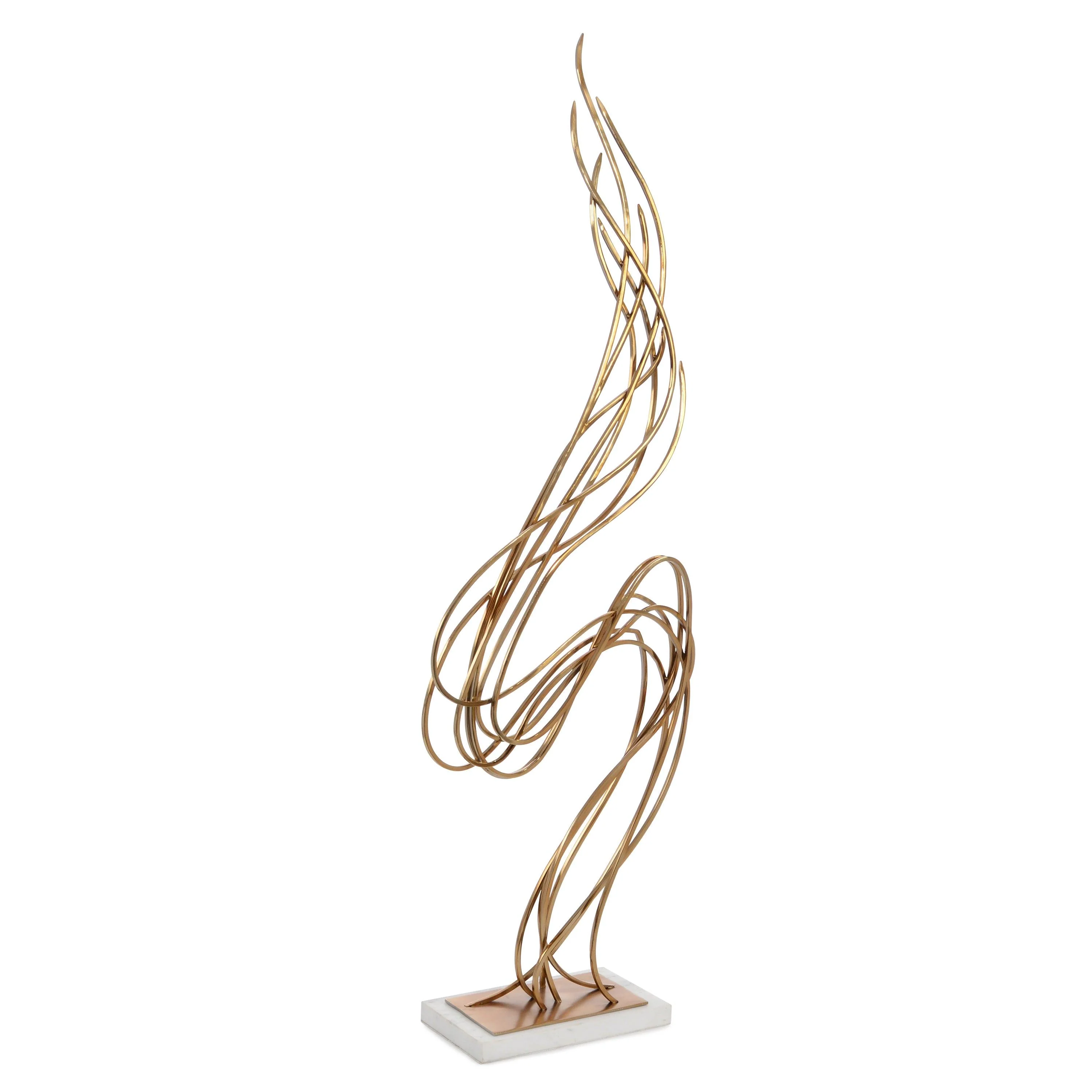 Windswept Brass Sculpture - Remutear