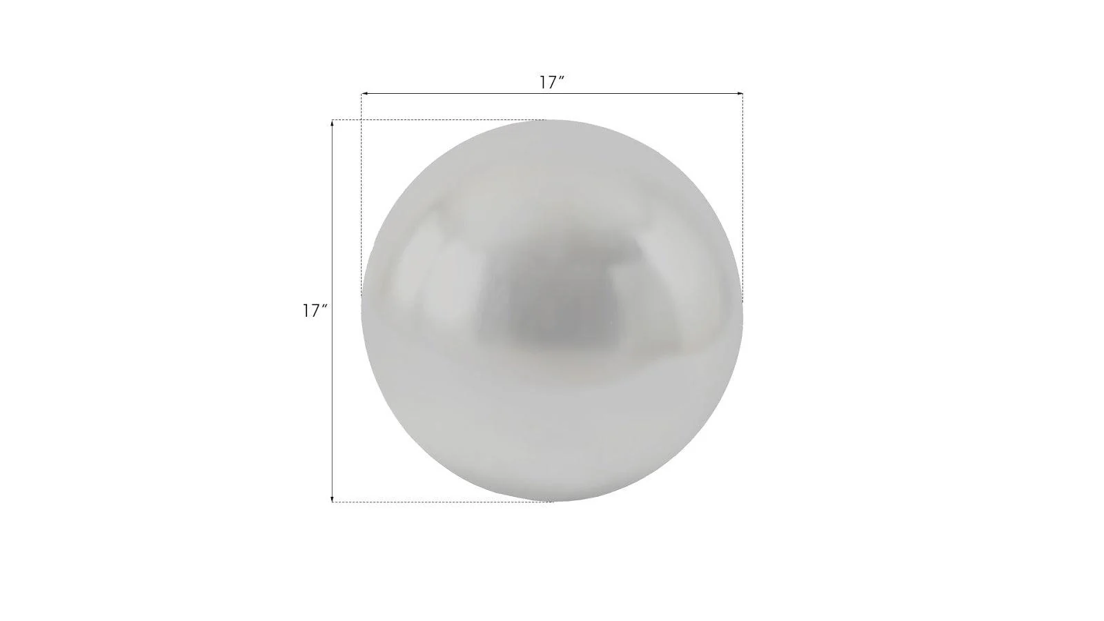 Floor Ball, Medium, Silver Leaf - Remutear