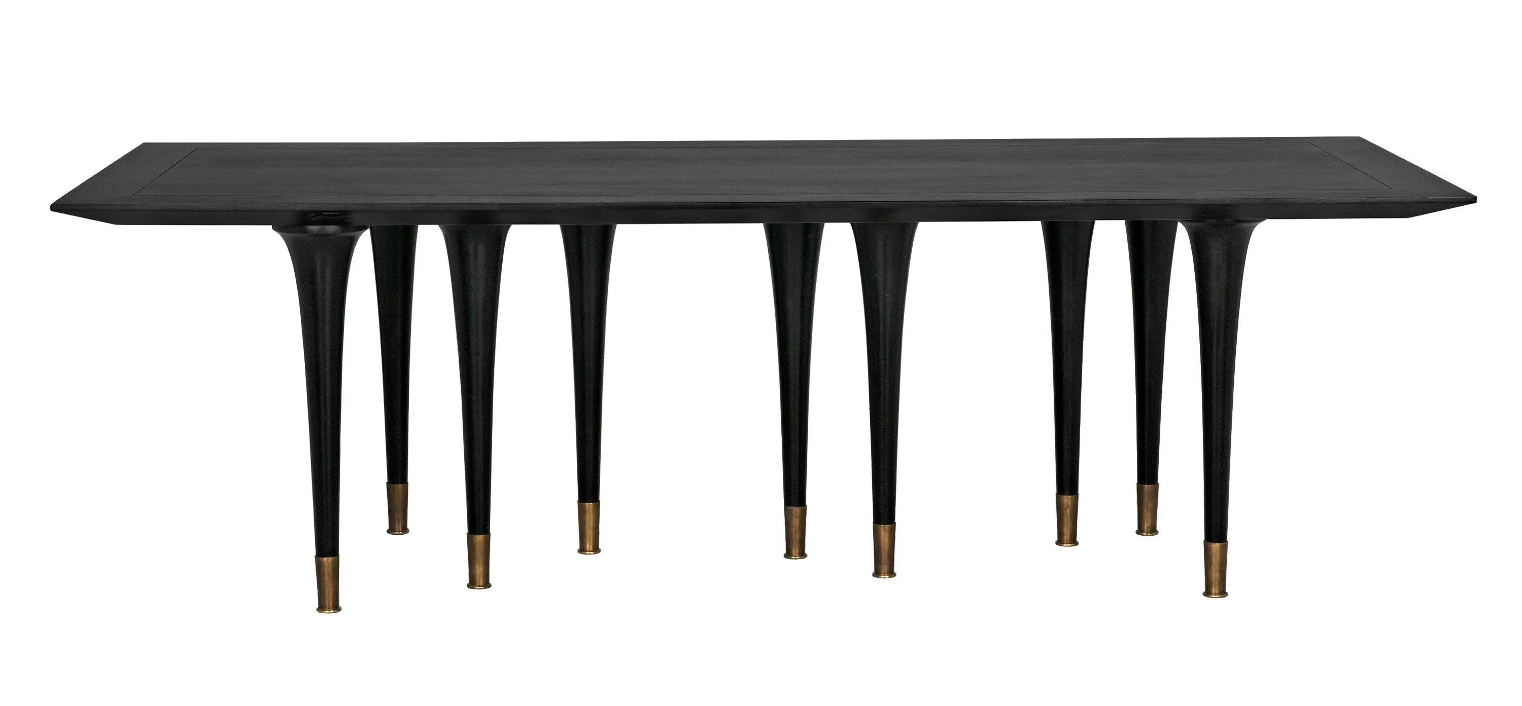 Romeo Dining Table, Hand Rubbed Black - Remutear