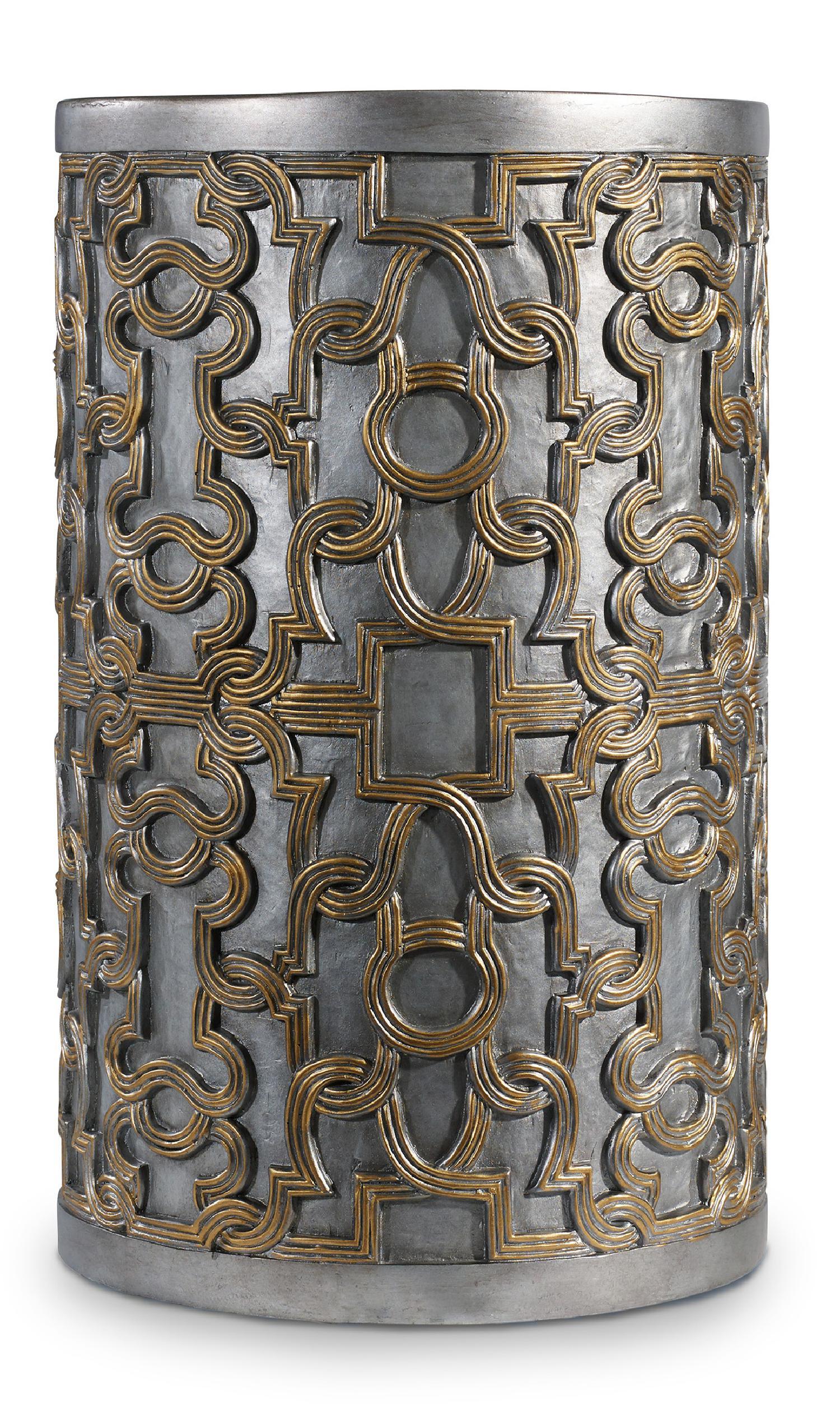 Melange Gia Drum Table - Remutear