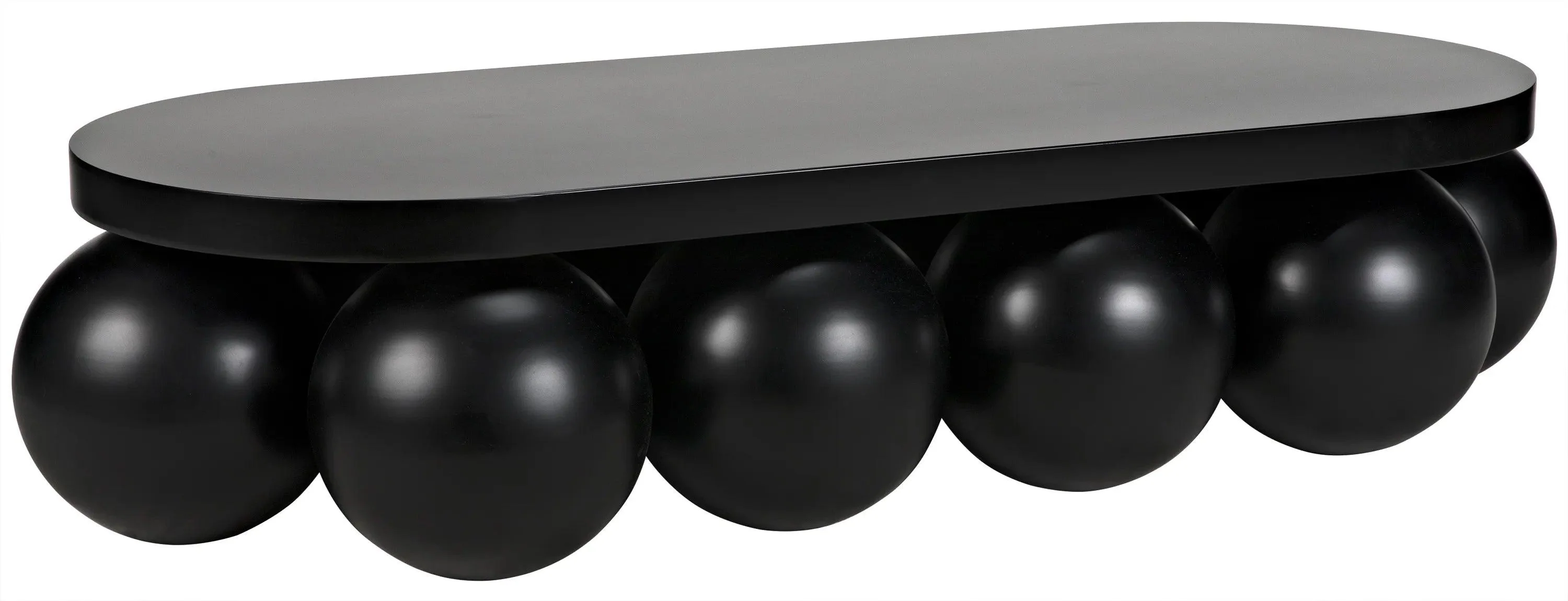 Lambreta Coffee Table, Black Steel - Remutear