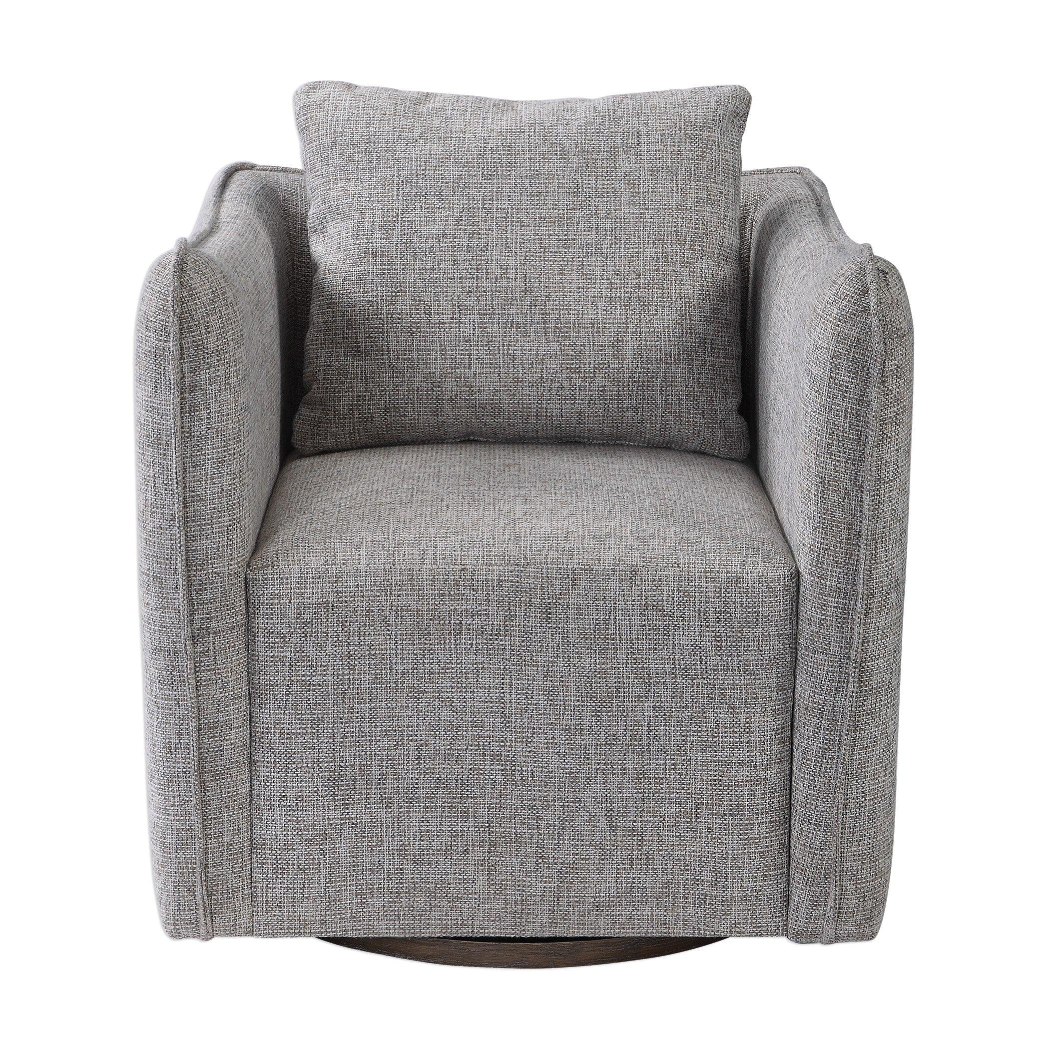 Corben Gray Swivel Chair - Remutear