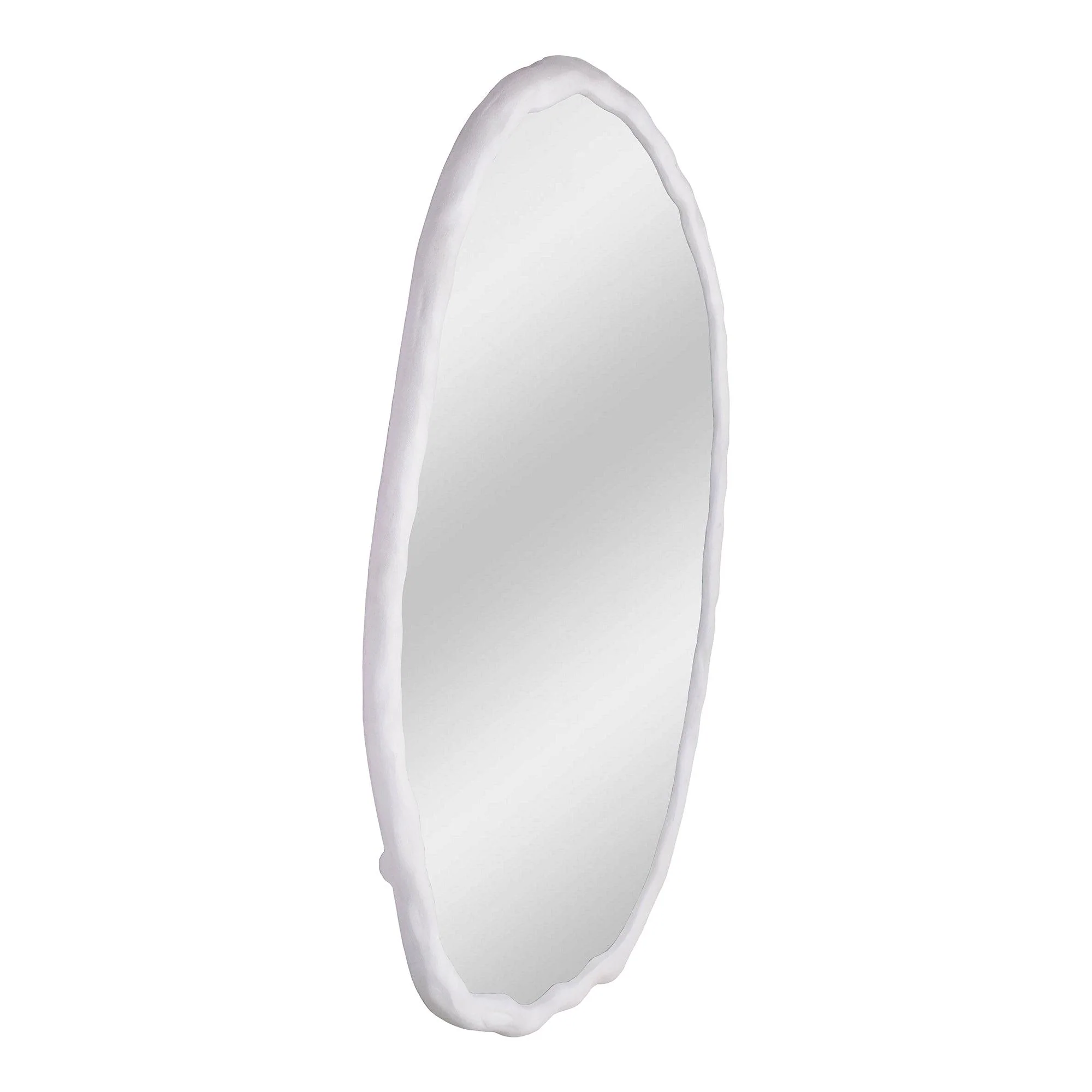 Foundry Mirror Oval White - Remutear