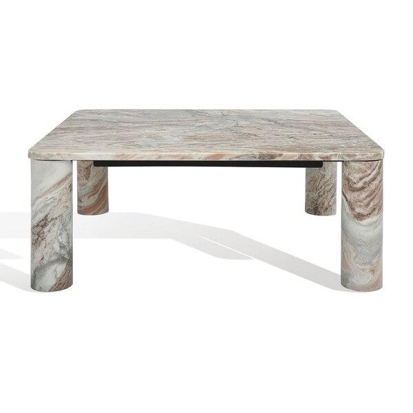 NICOLETTA SQUARE MARBLE COFFEE TABLE - Remutear