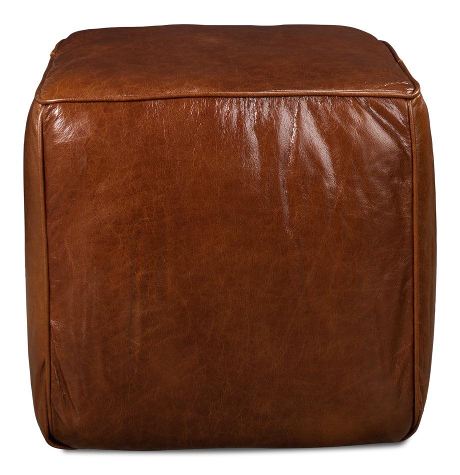 Leather Sitting Cube - Remutear
