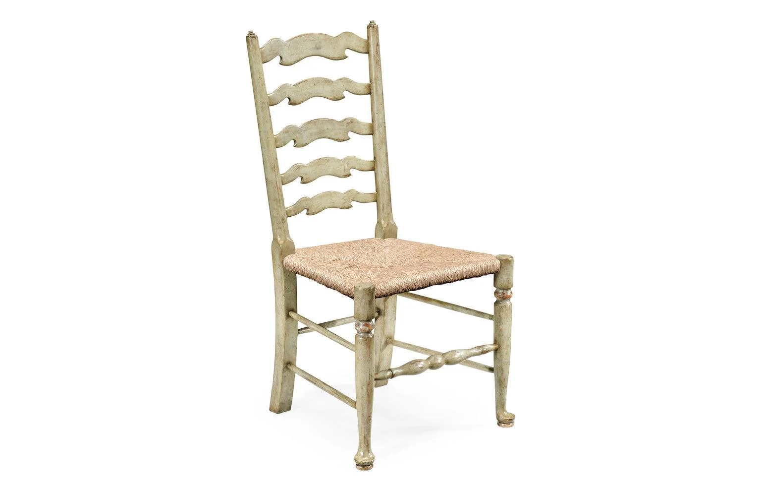 Casual Accents Grey Painted Ladderback Side Chair - Set of 2 - Remutear