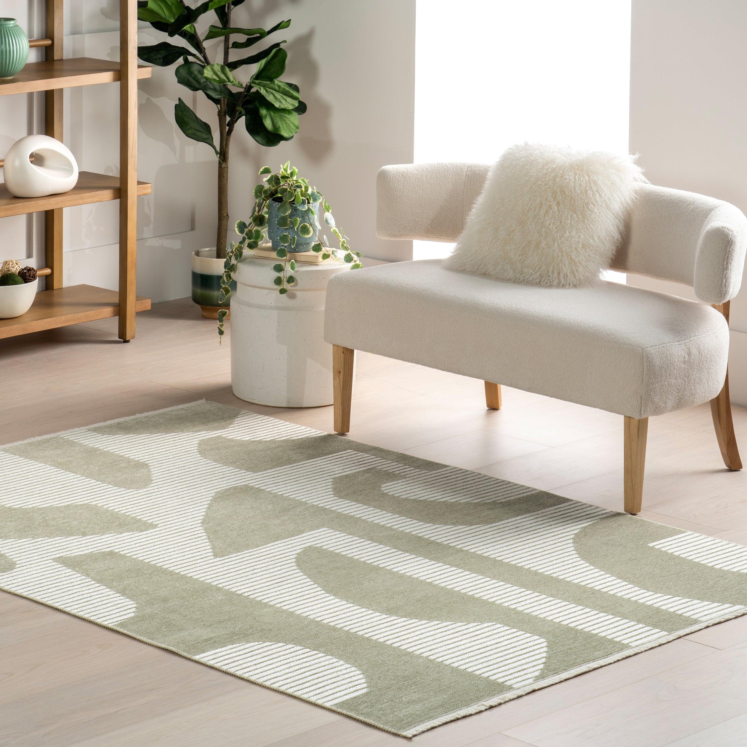 Grania Modern Abstract Reversible Machine Washable Area Rug - Remutear