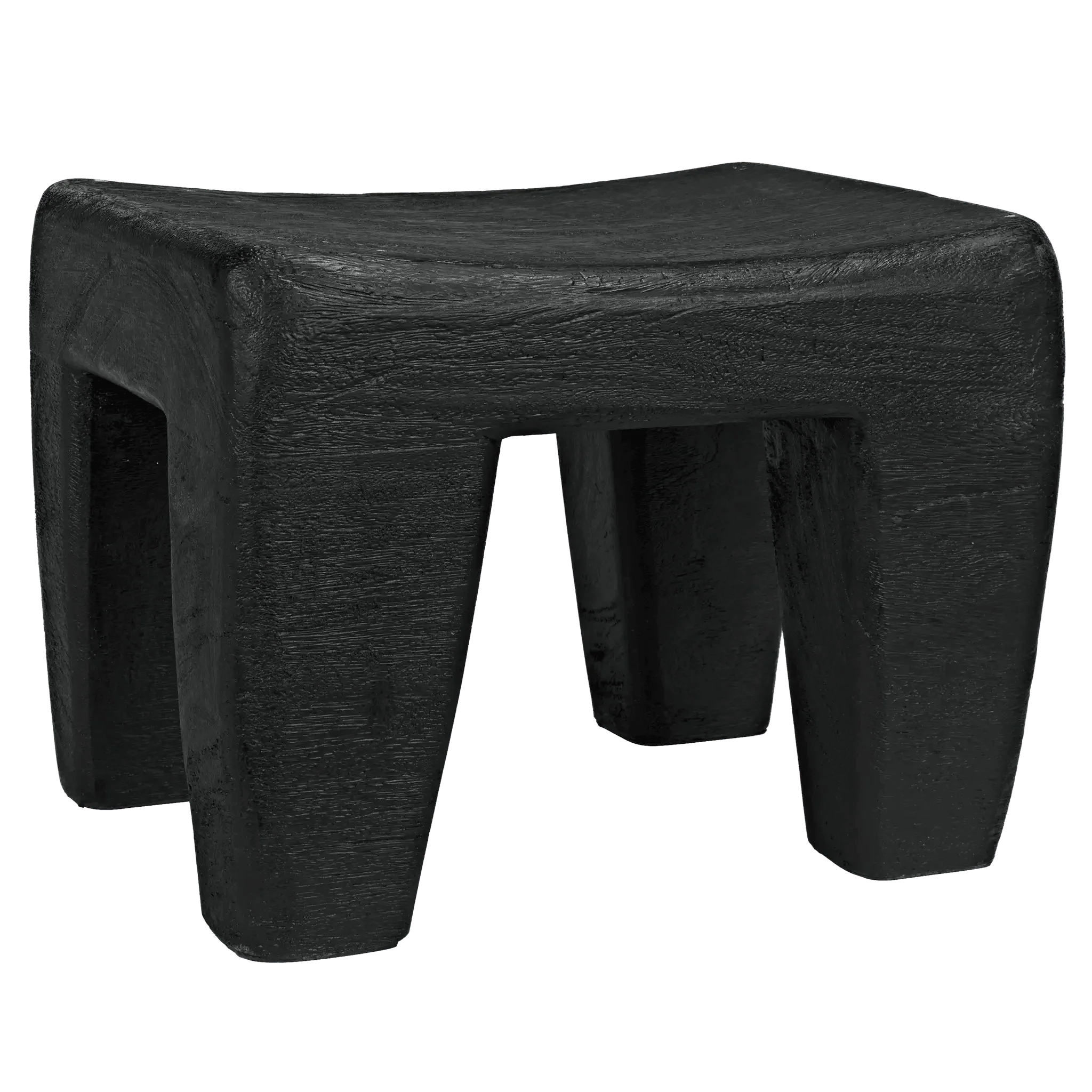 Sumo Stool, Black Burnt - Remutear