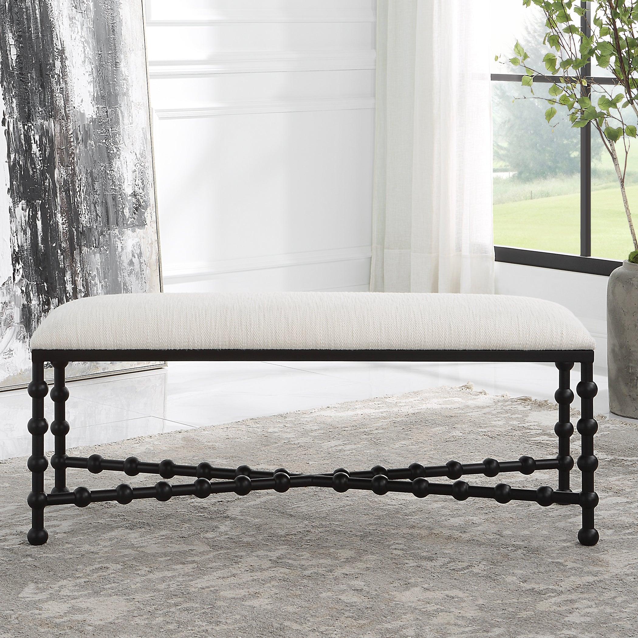Iron Drops Cushioned Bench - Remutear
