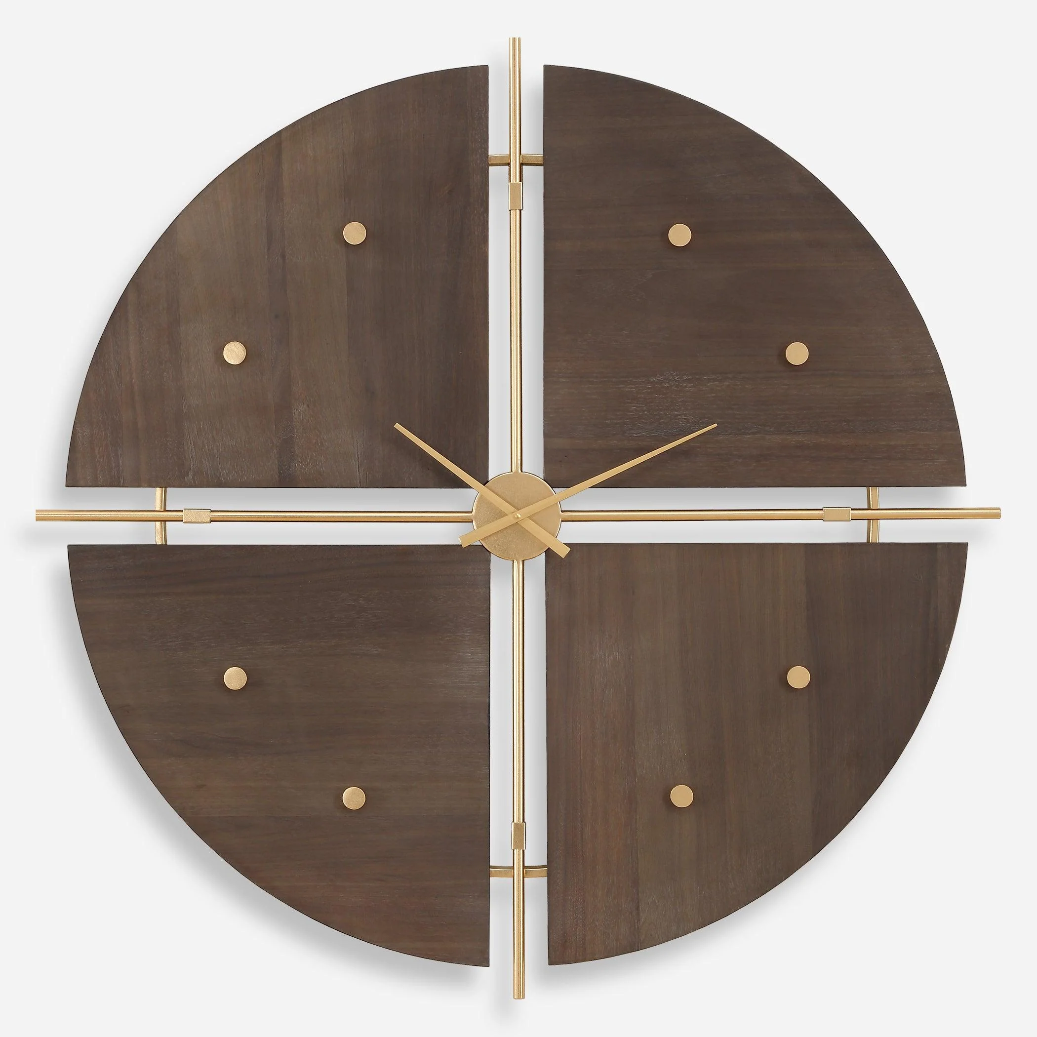 Walnut Elegance Wall Clock - Remutear