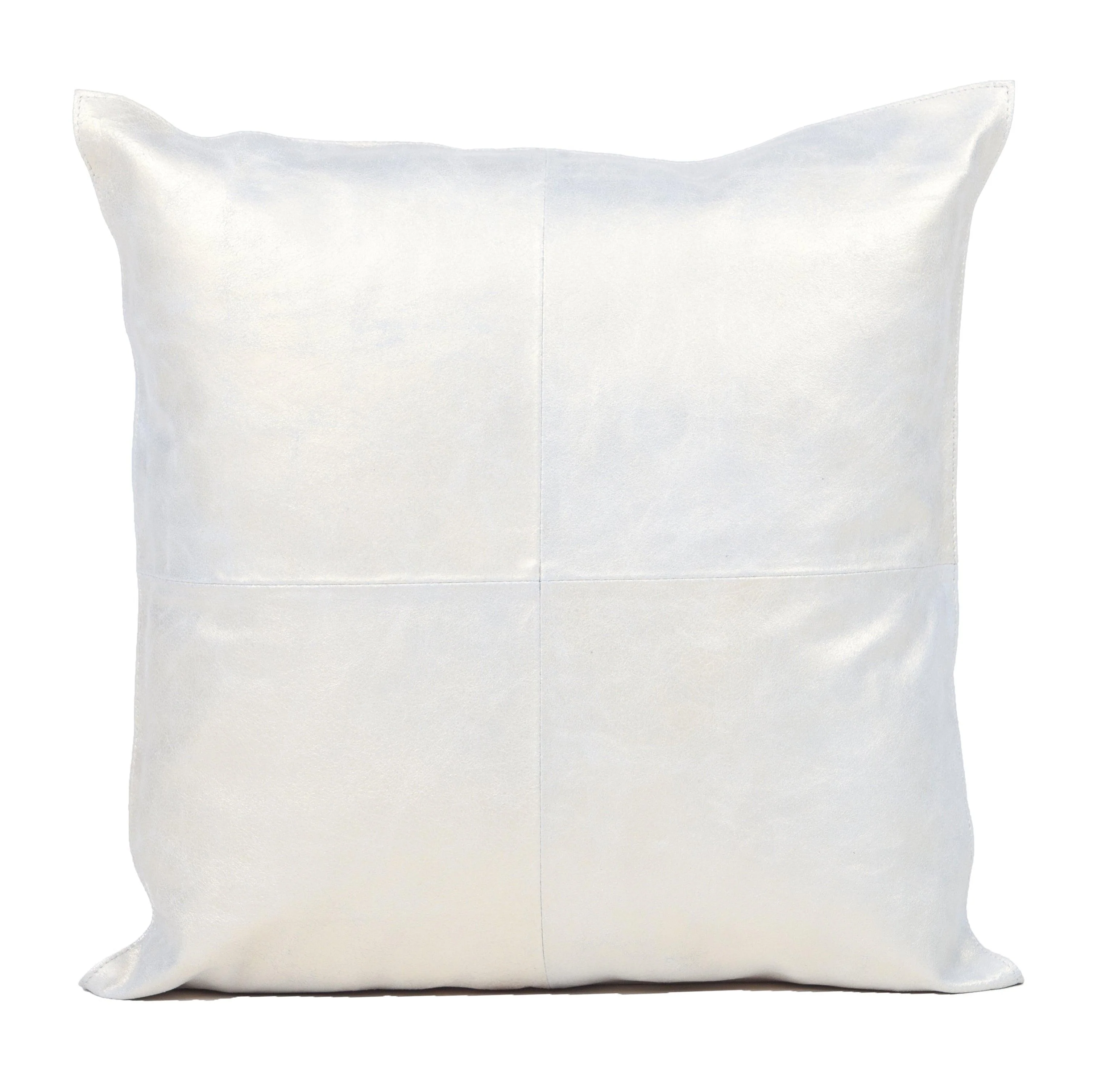 Vintage Metallic Leather Square Cushion - Remutear