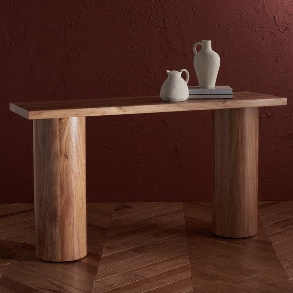 SANCHEZ ELM WOOD CONSOLE TABLE - Remutear