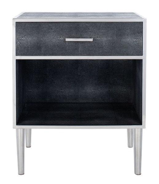 TAMMY FAUX SHAGREEN NIGHTSTAND - Remutear