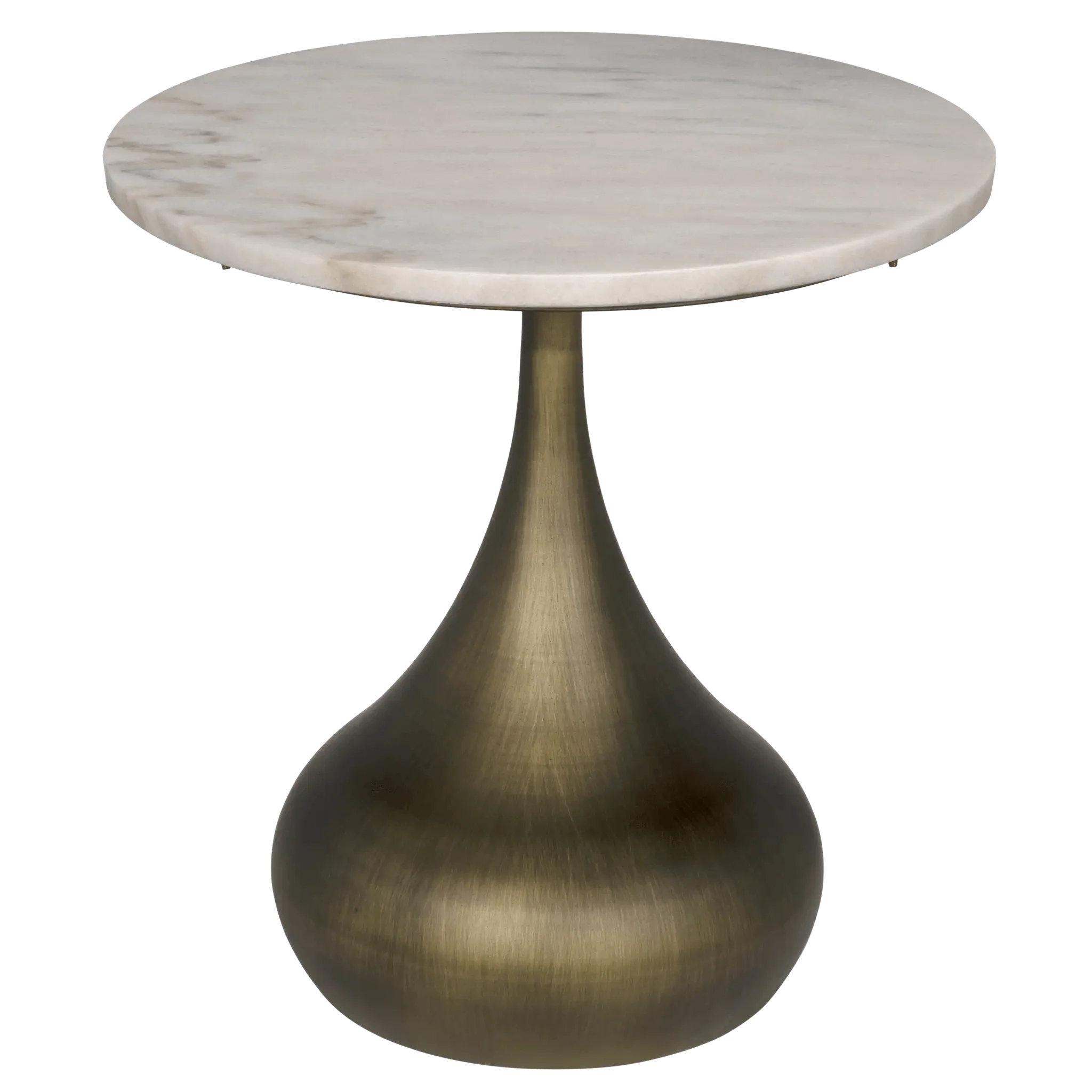 Mateo Side Table, Aged Brass - Remutear