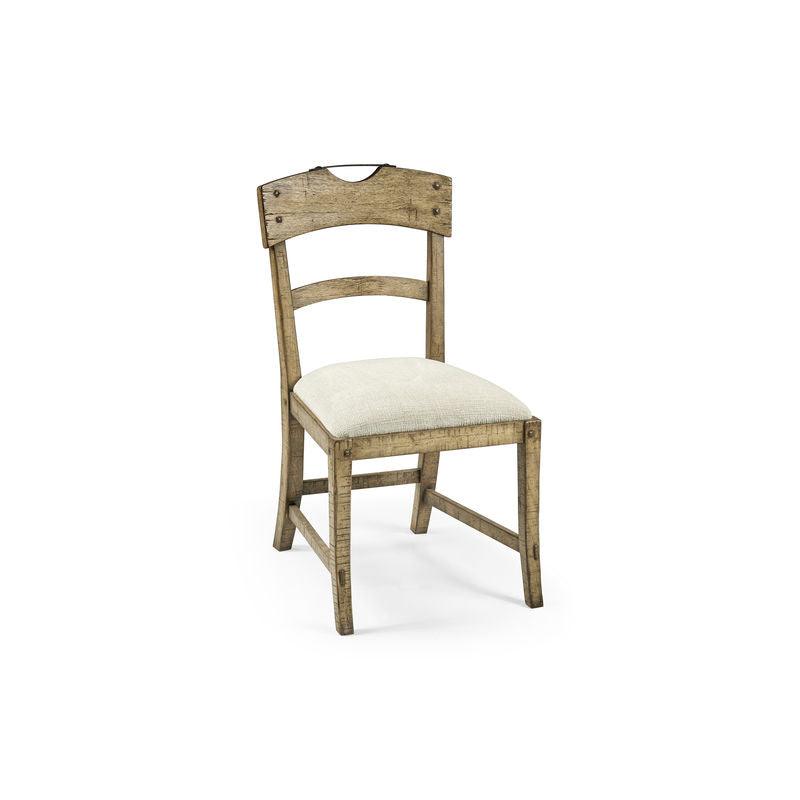 Casual Accents Light Driftwood Planked Side Chair - Remutear