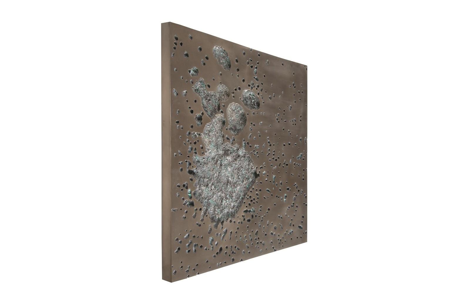 Splotch Wall Art, Square, Bronze Finish - Remutear
