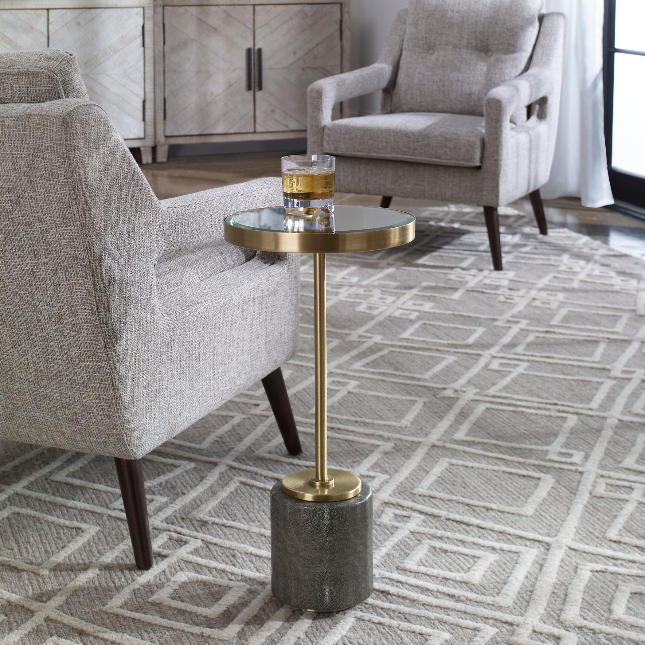 LAURIER MIRRORED ACCENT TABLE - Remutear