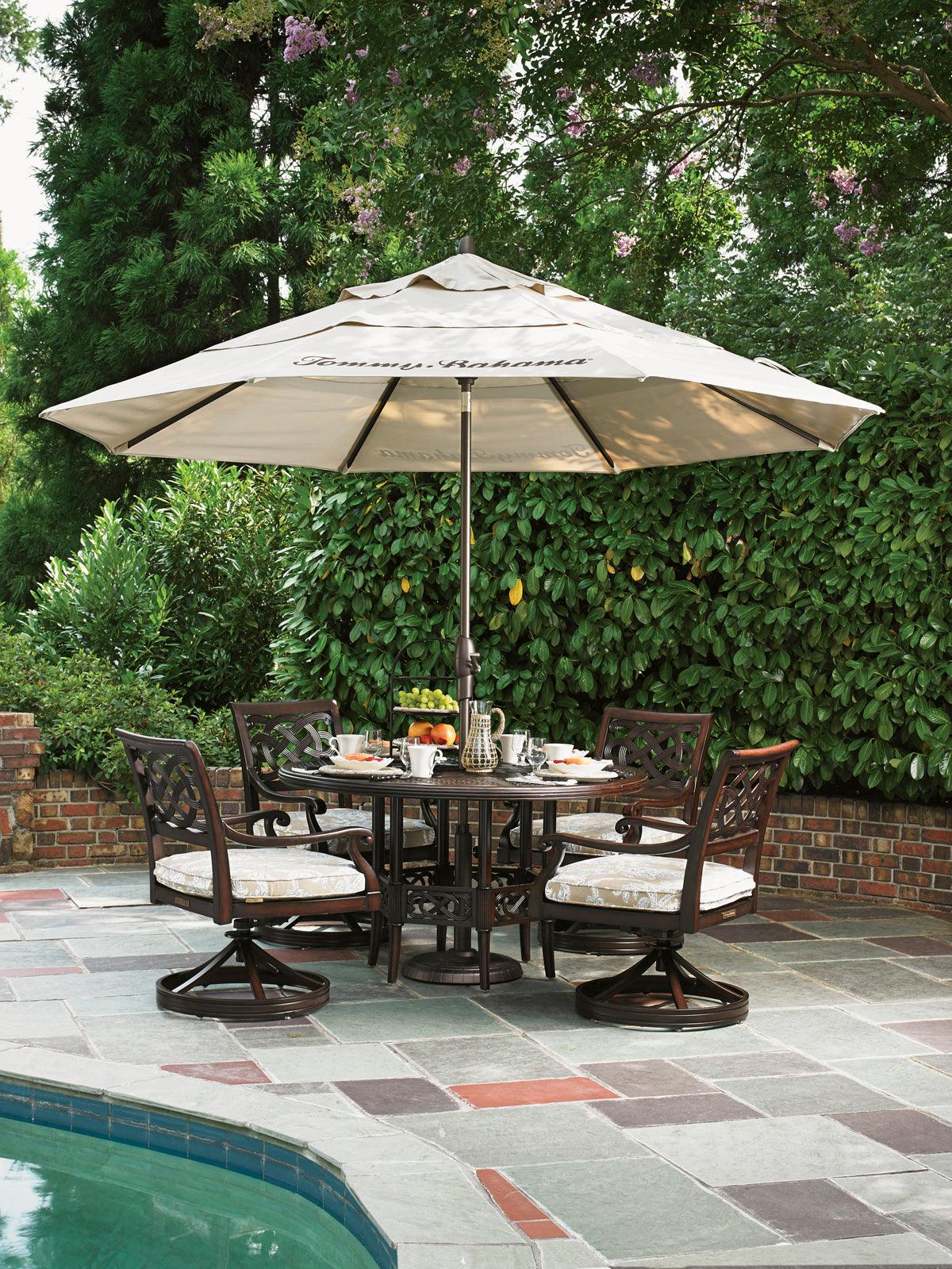Black Sands Dining Table W/Cast Top - Remutear