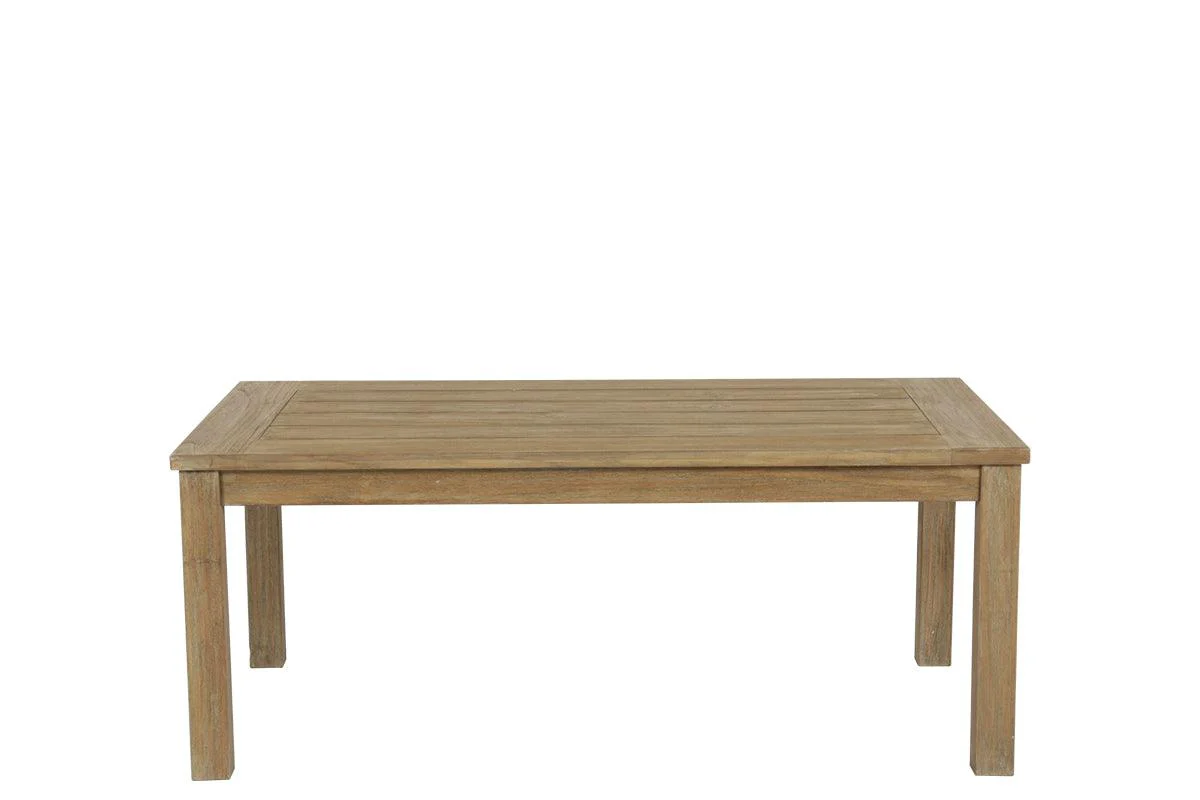 Coastal Teak Rectangular Coffee Table - Remutear