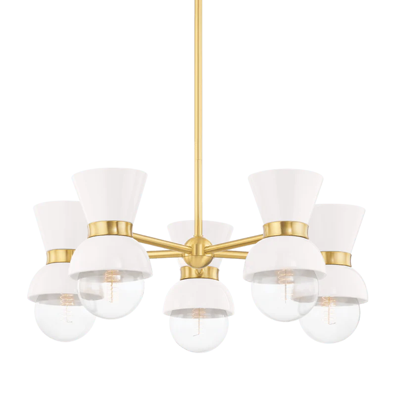 GILLIAN 5 LIGHT CHANDELIER - Remutear