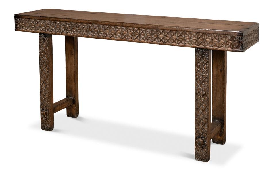 Honeycomb & Cross Console Table - Remutear