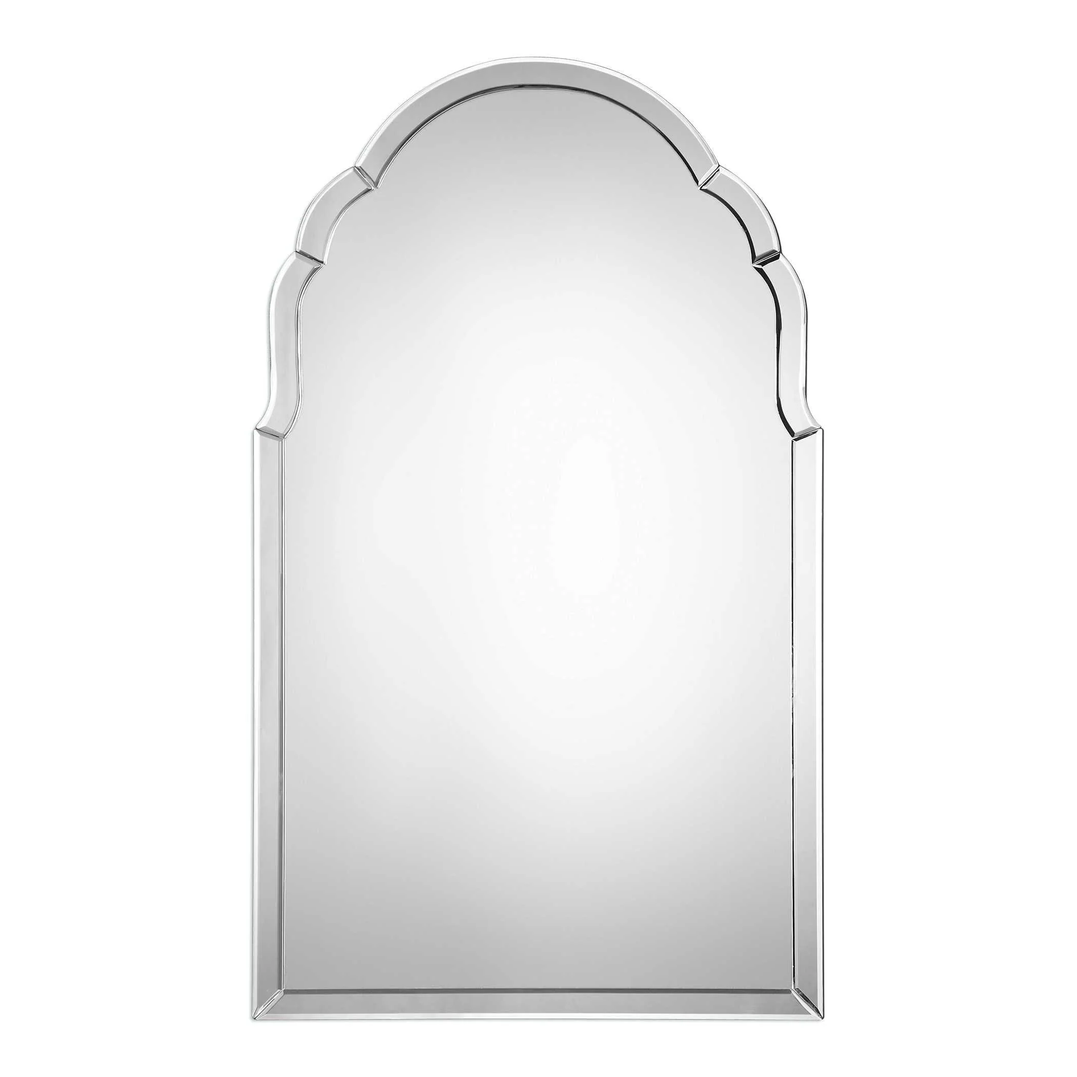 BRAYDEN FRAMELESS ARCHED MIRROR - Remutear