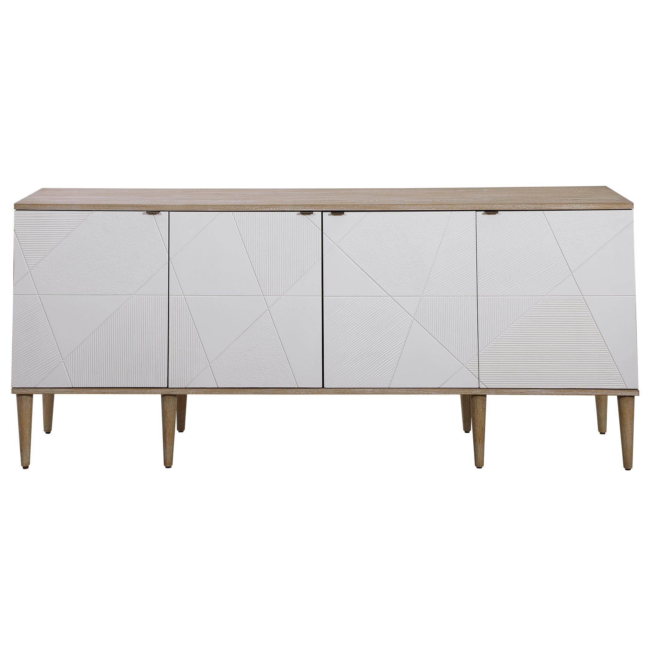Tightrope 4 Door Modern Sideboard Cabinet - Remutear