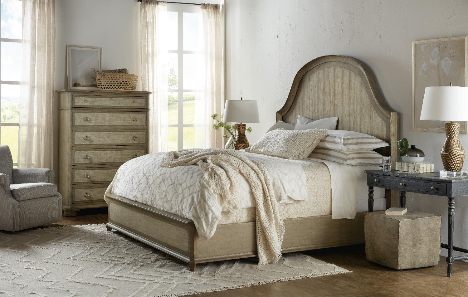 Alfresco Lauro Panel Bed with Metal - Remutear