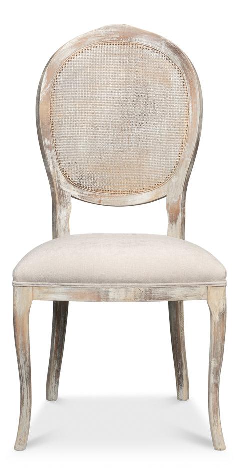 Oval Cane Back S/Chair Grey Oak - Taupe - Set of 2 - Remutear
