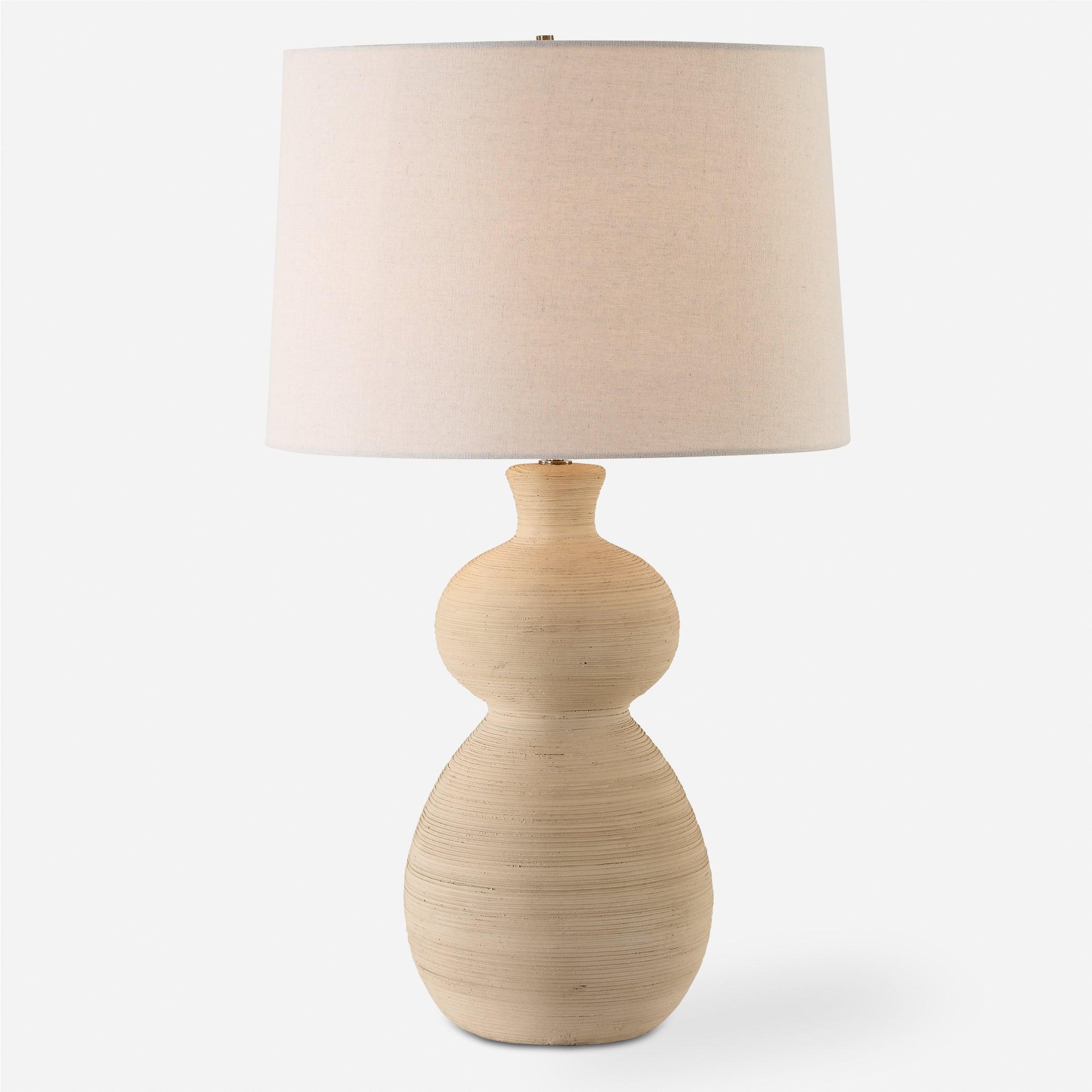 Pueblo Fired Clay Table Lamp - Remutear