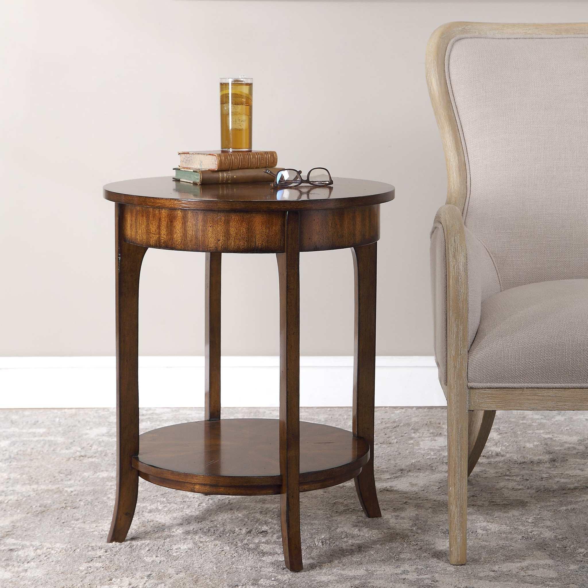 Carmel Round Lamp Table - Remutear