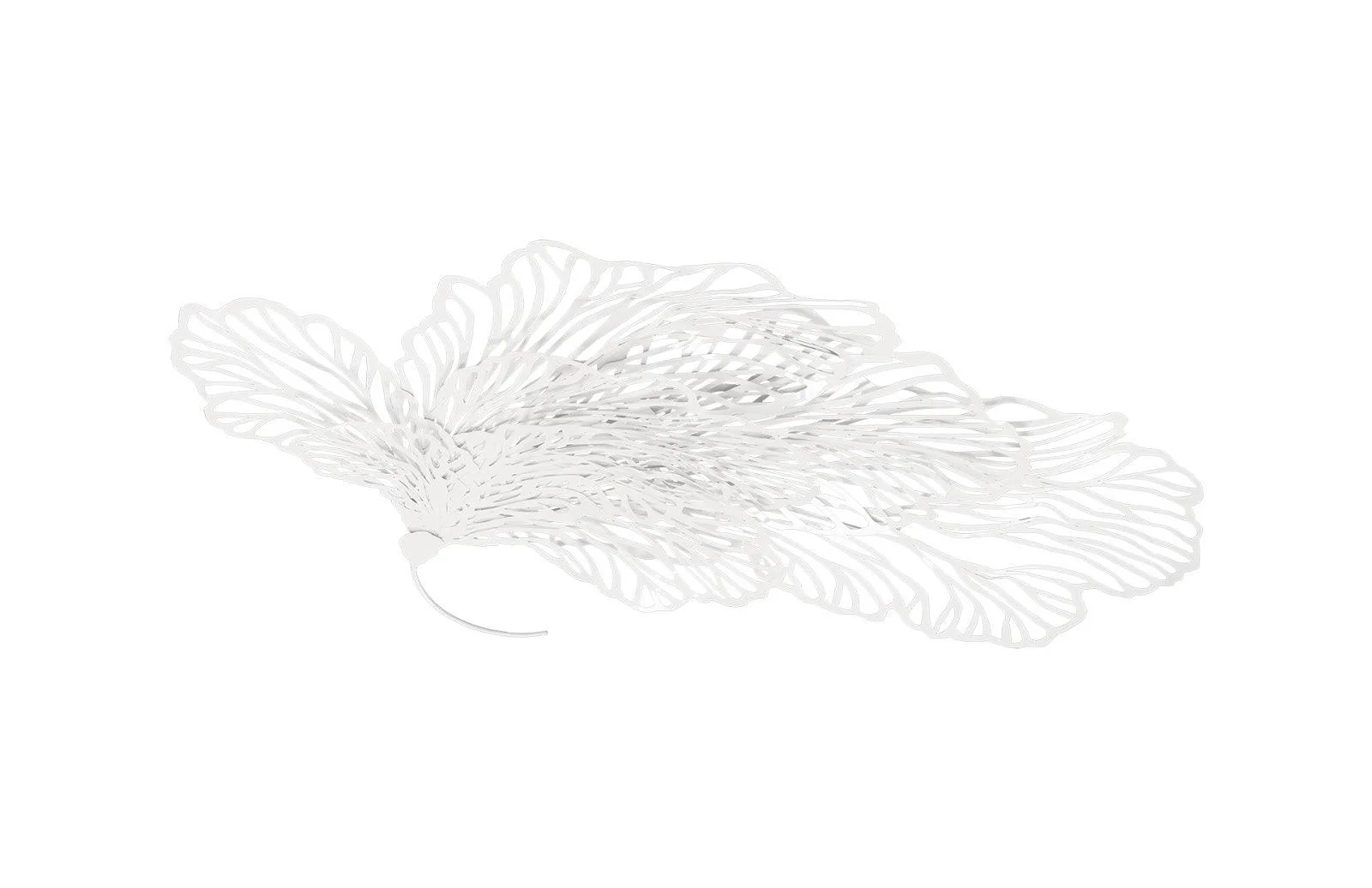 Butterfly Wall Art, White, LG - Remutear