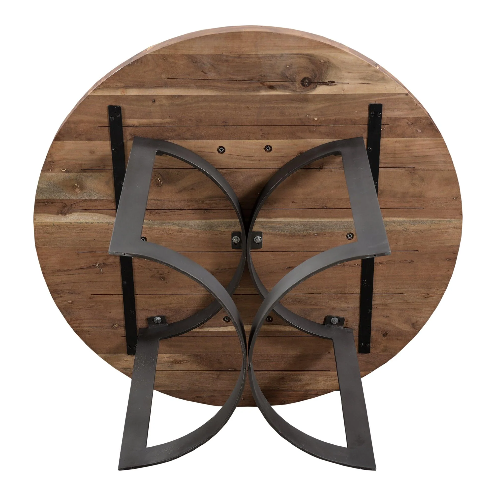 Bent Round Dining Table 54In Smoked - Remutear