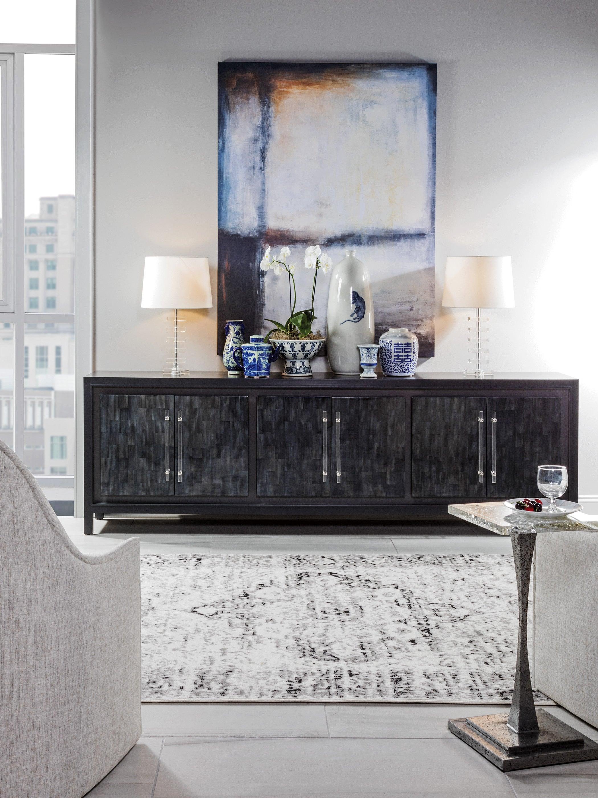Signature Designs Elation Gray Long Media Console - Remutear