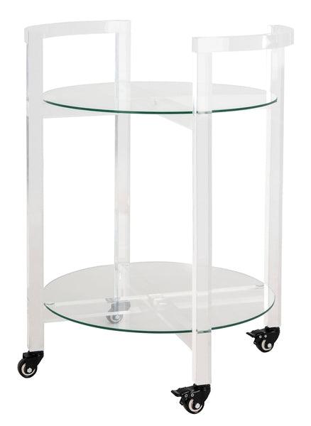 JULES 2 TIER ACRYLIC BAR CART - Remutear